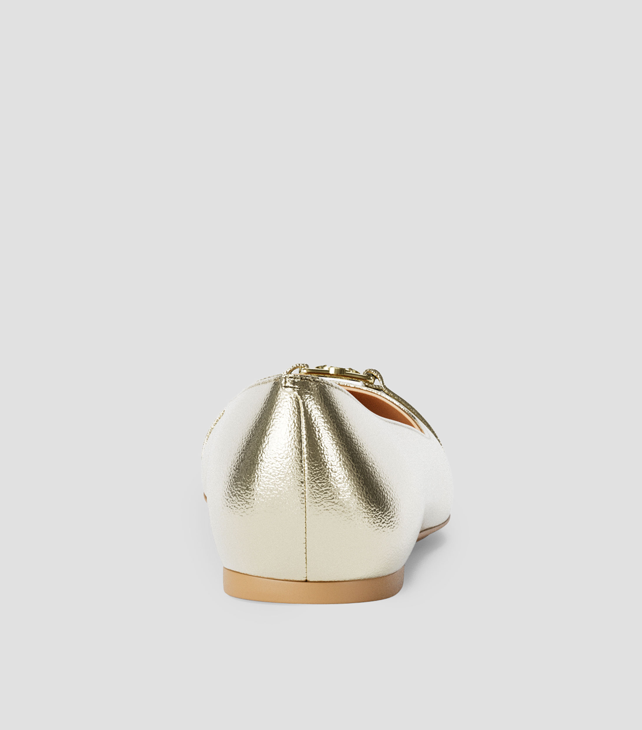 Flats Mandy de piel metalizados Mujer