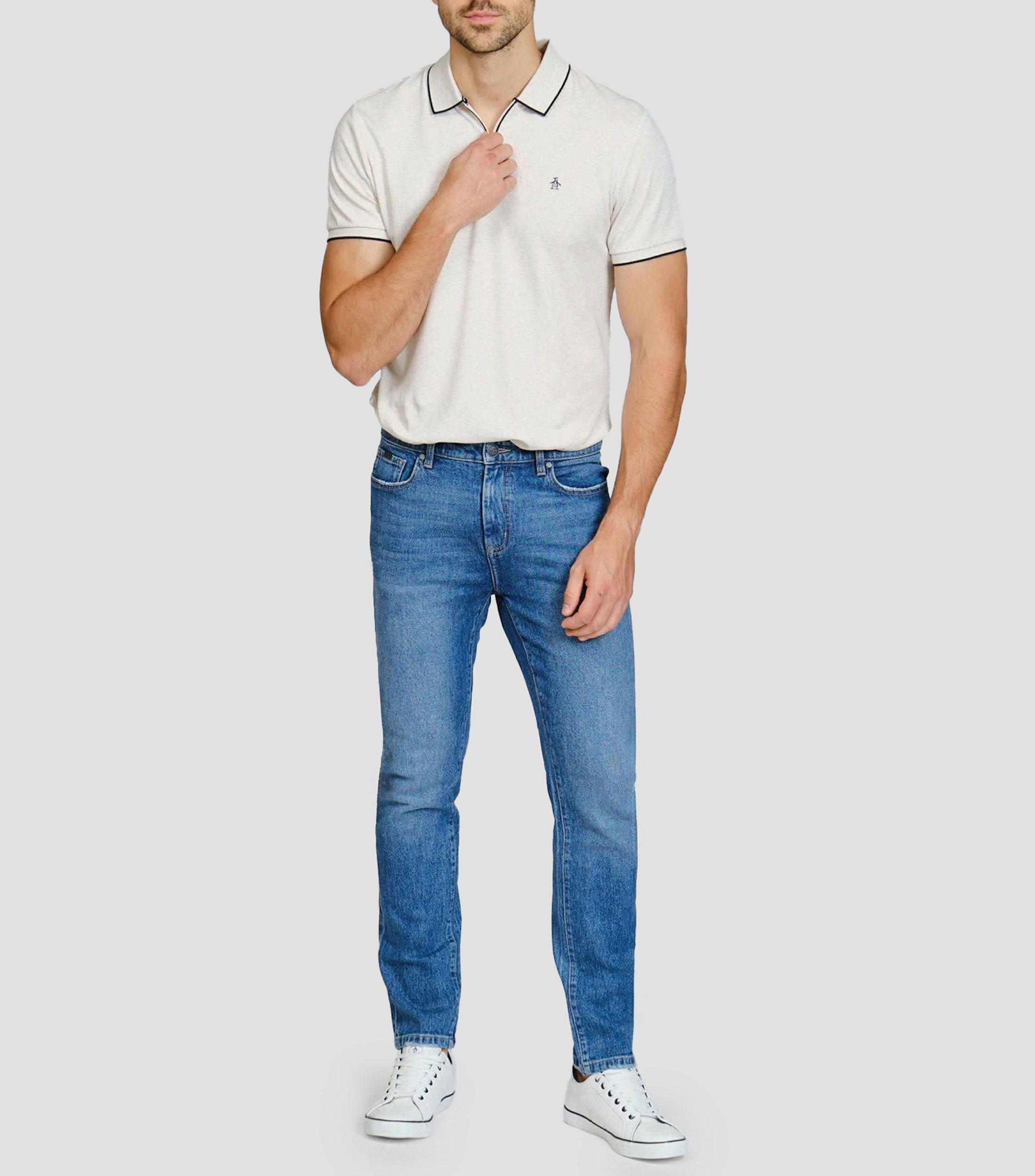 Jeans de corte slim Hombre
