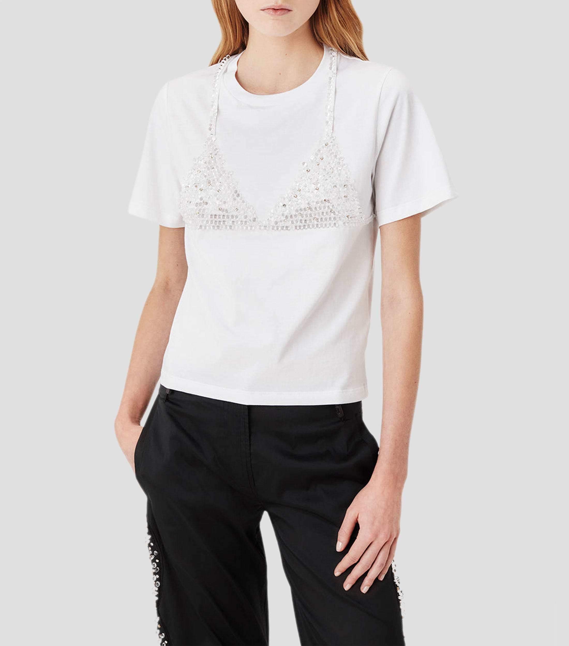 Playera cuello redondo manga corta fantasía Mujer