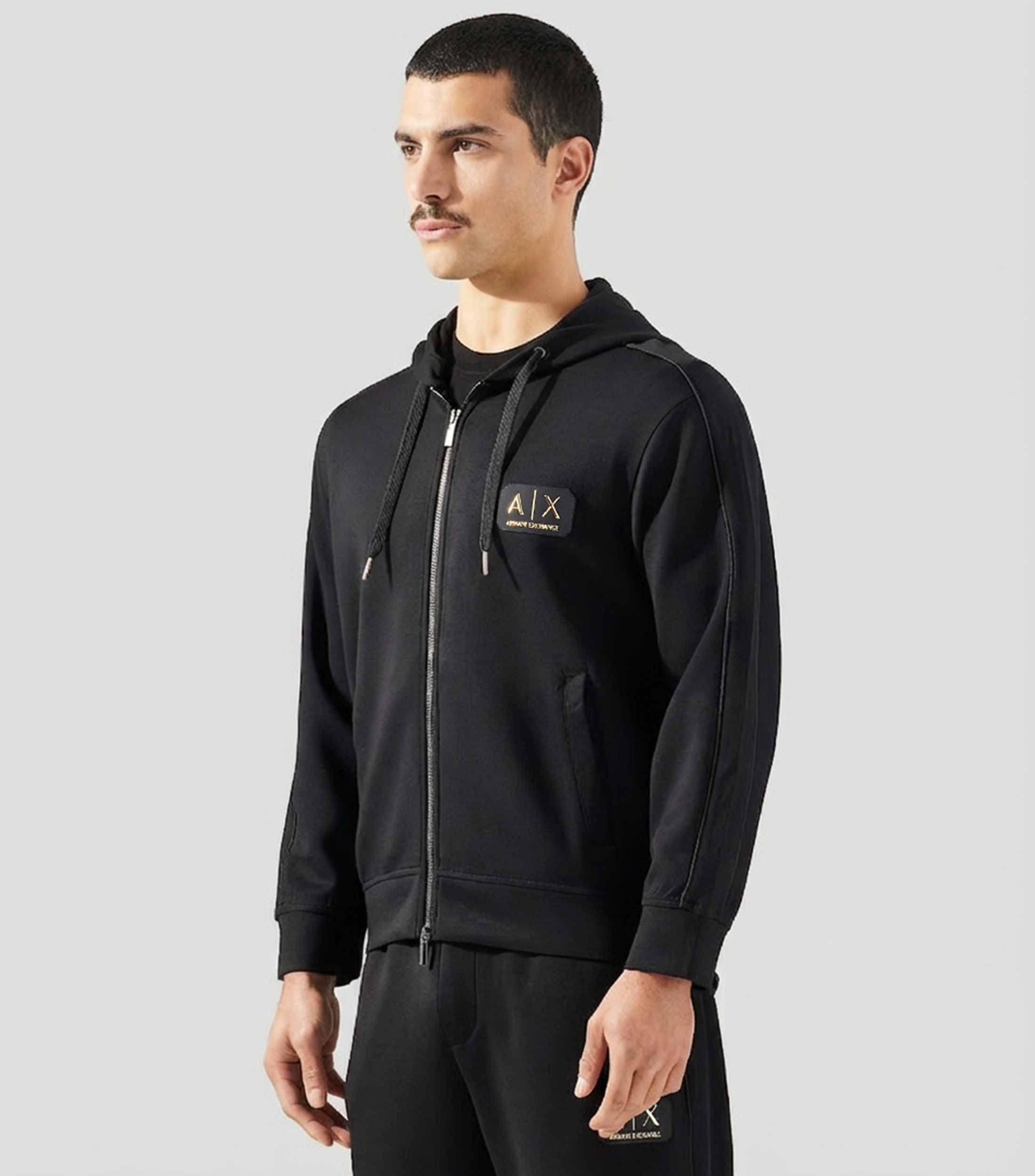 Sudadera canguro con cierre y capucha Hombre