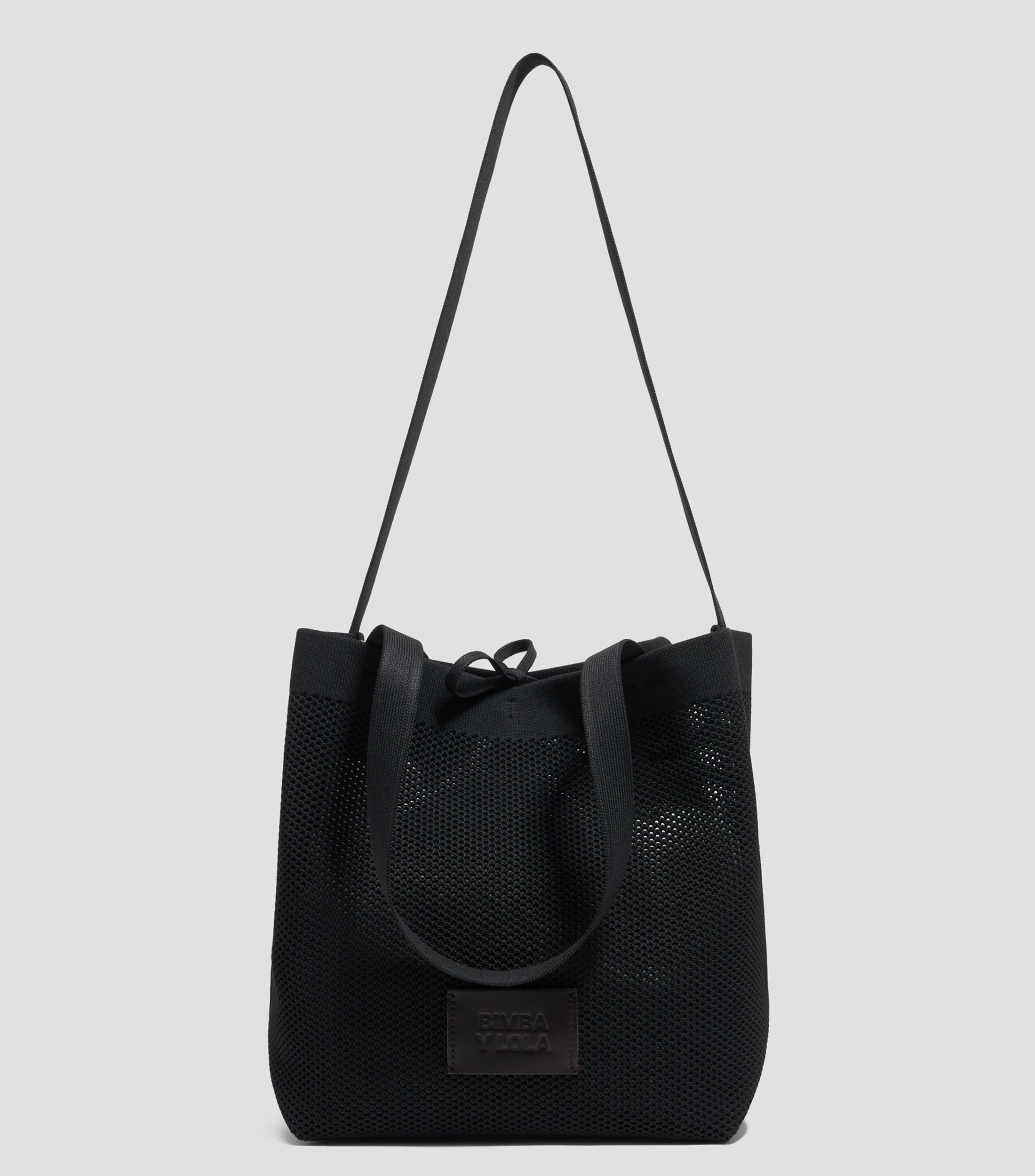 Bolsa Tote shopper Chihuahua mediano nylon negro Mujer