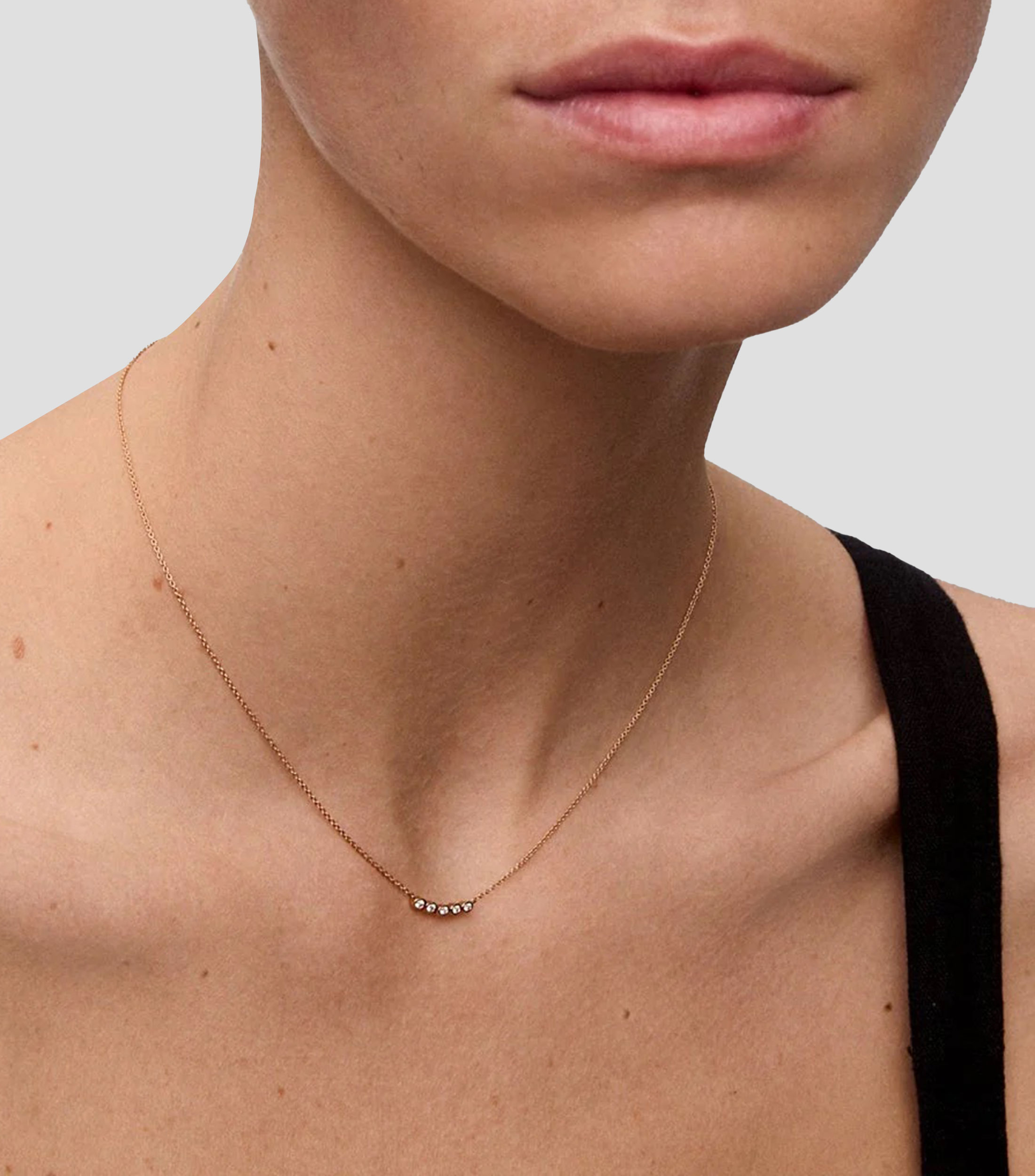 Collar en oro rosa 18 Kts con diamantes Orion Mujer