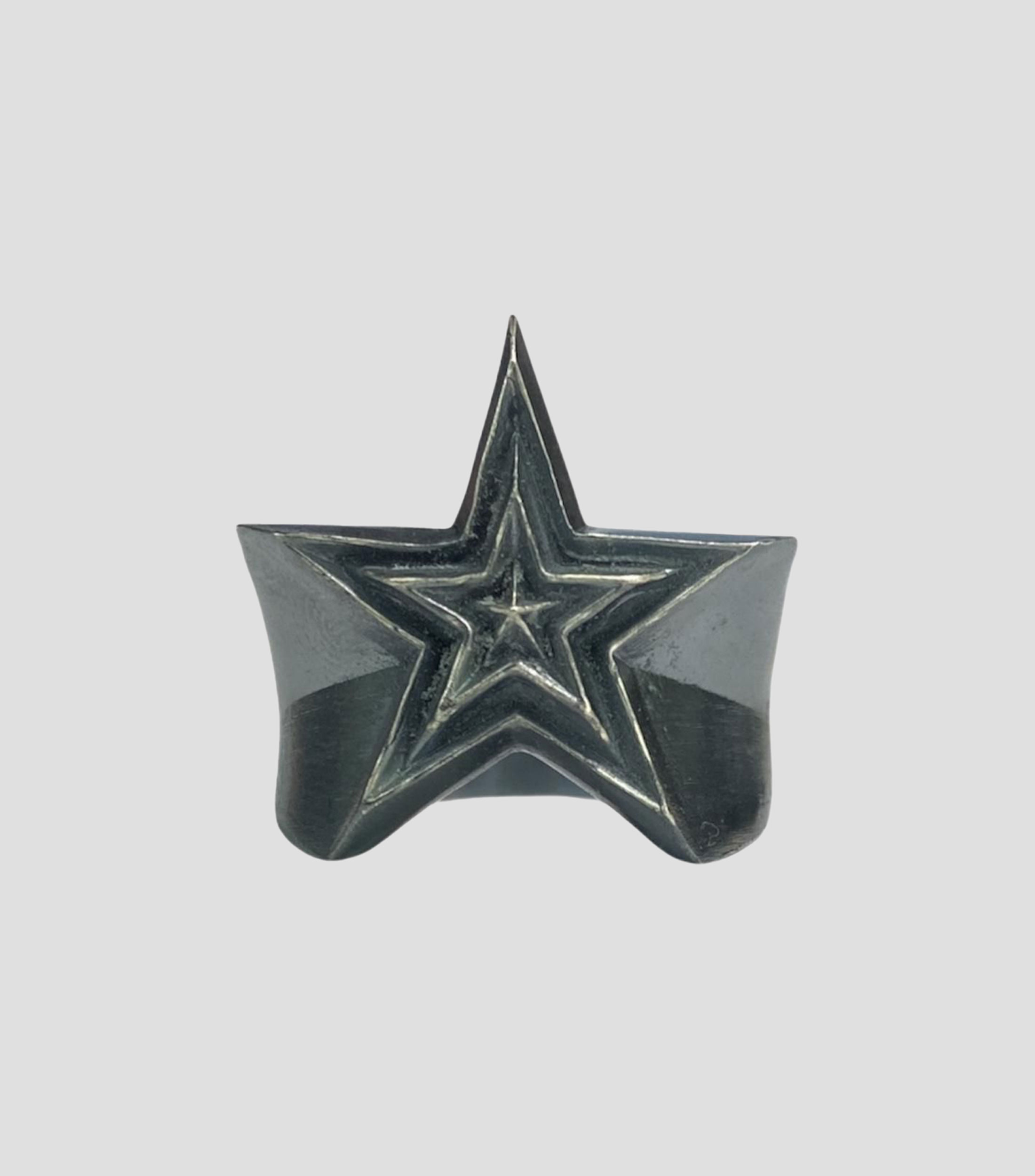 Anillo en plata .925 estrella 3D Unisex