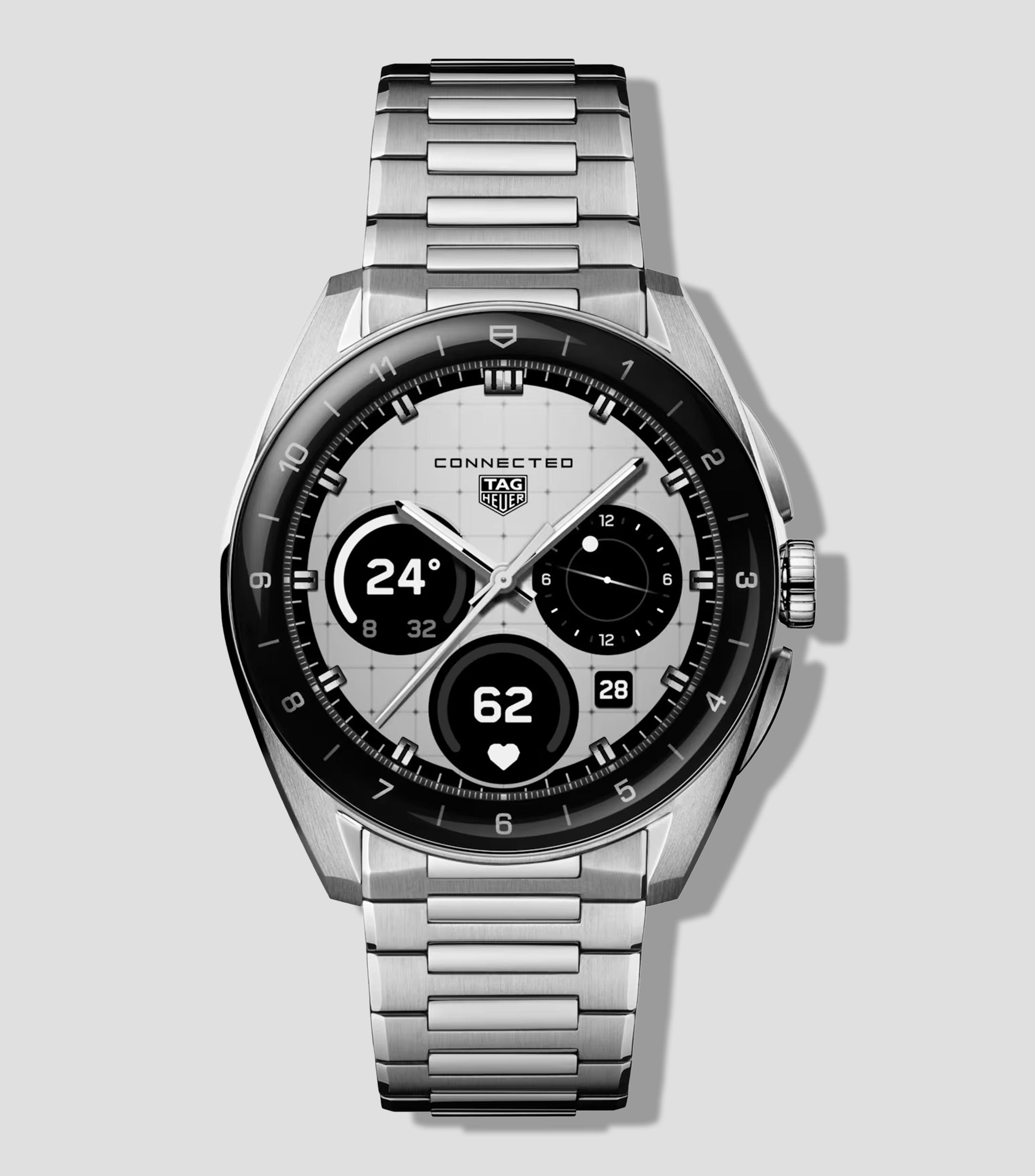 Reloj para Hombre Connected Calibre E5 Casual Plateado, Negro