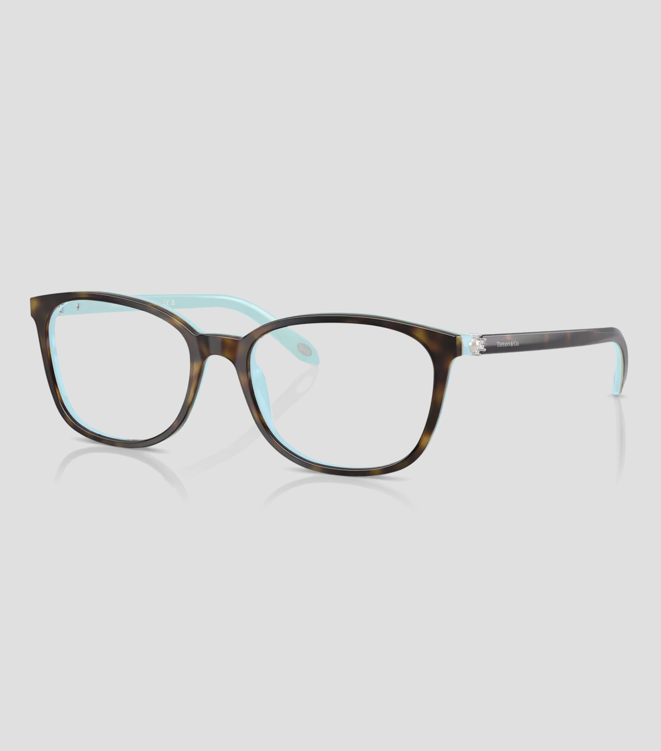 Lentes oftálmicos Cuadrados Havana Azul Mujer