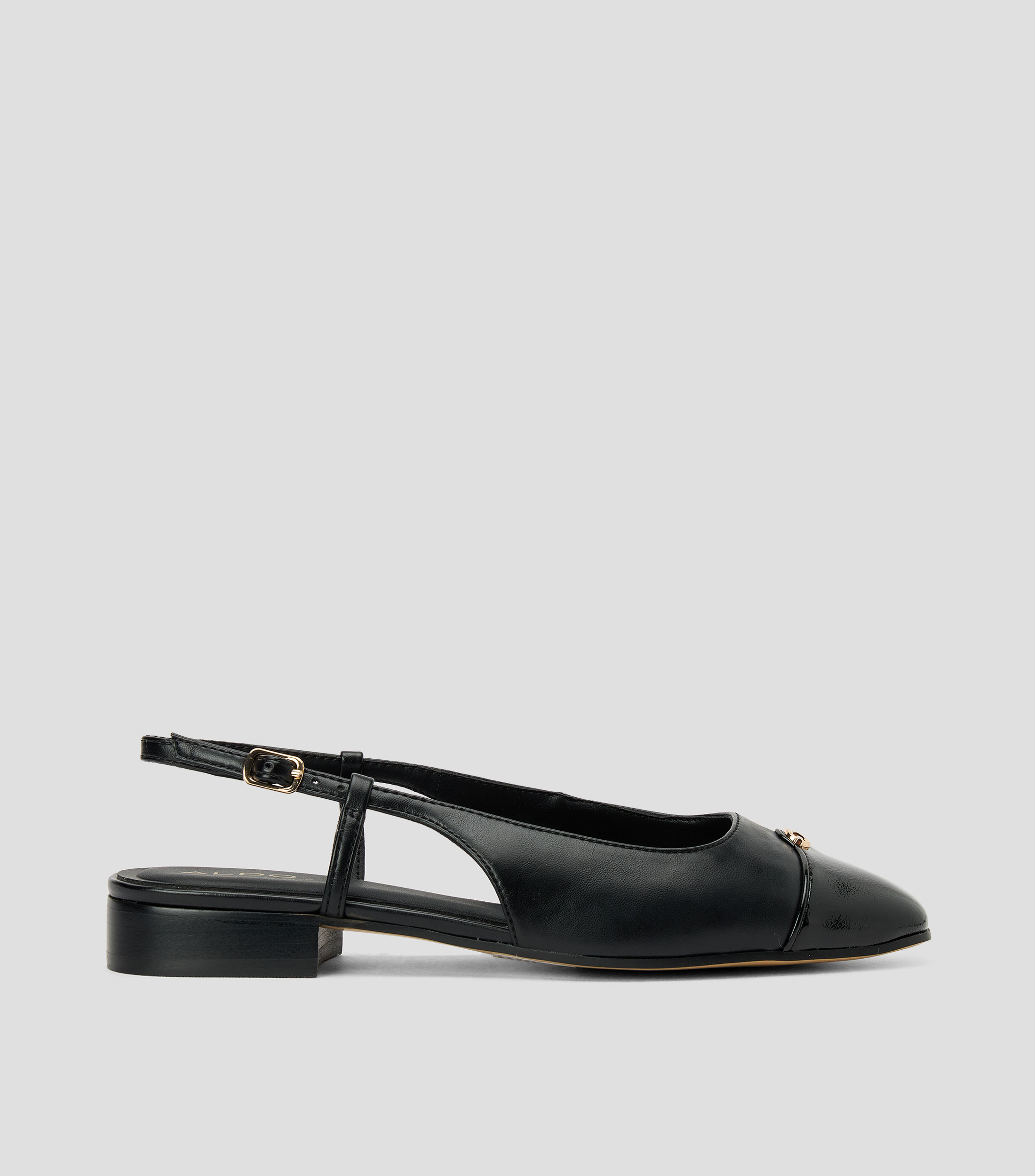 Flats Maree con tacón bajo ancho detalle metálico Mujer