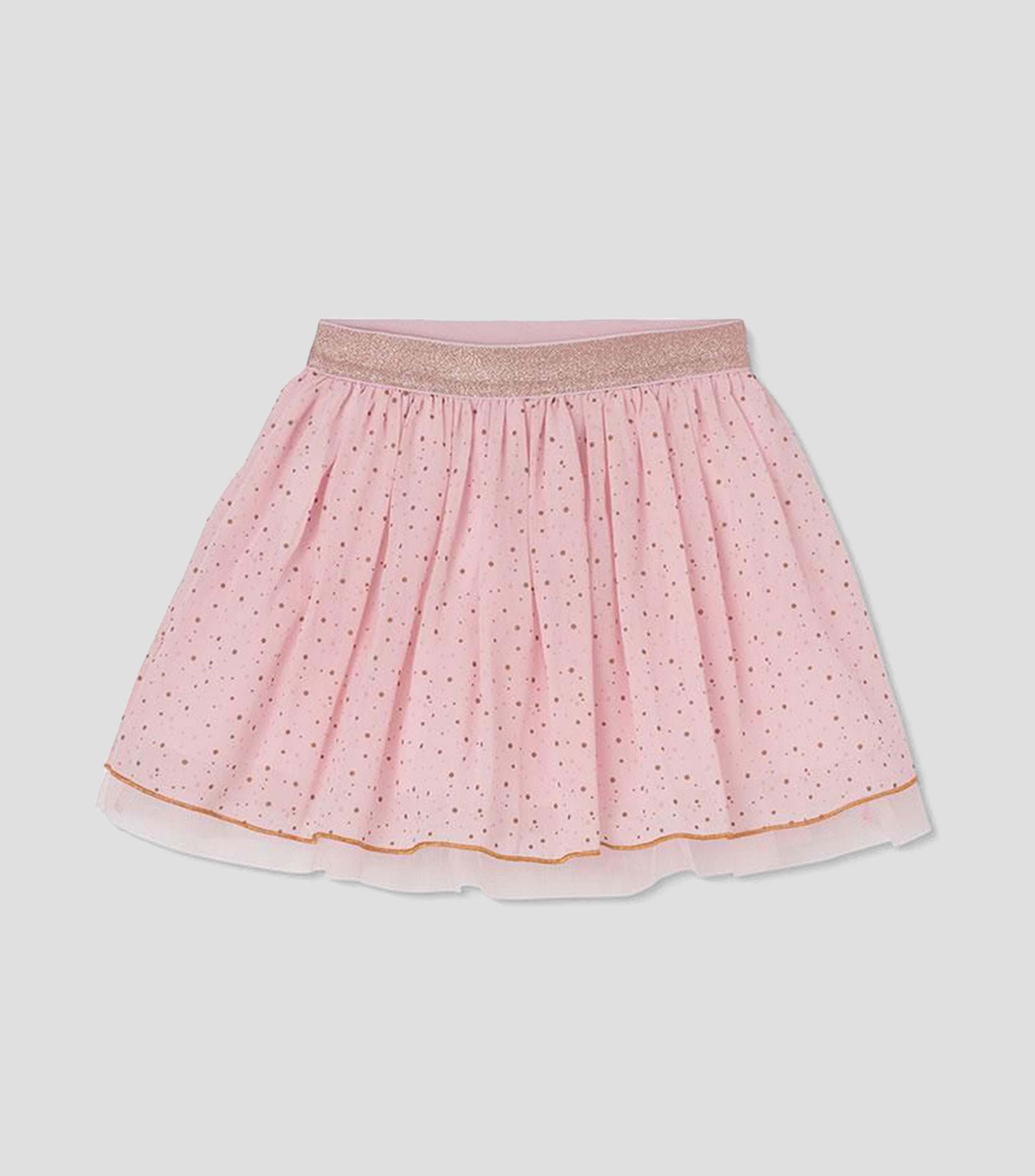 Falda corta de corte evasé lisa Niña