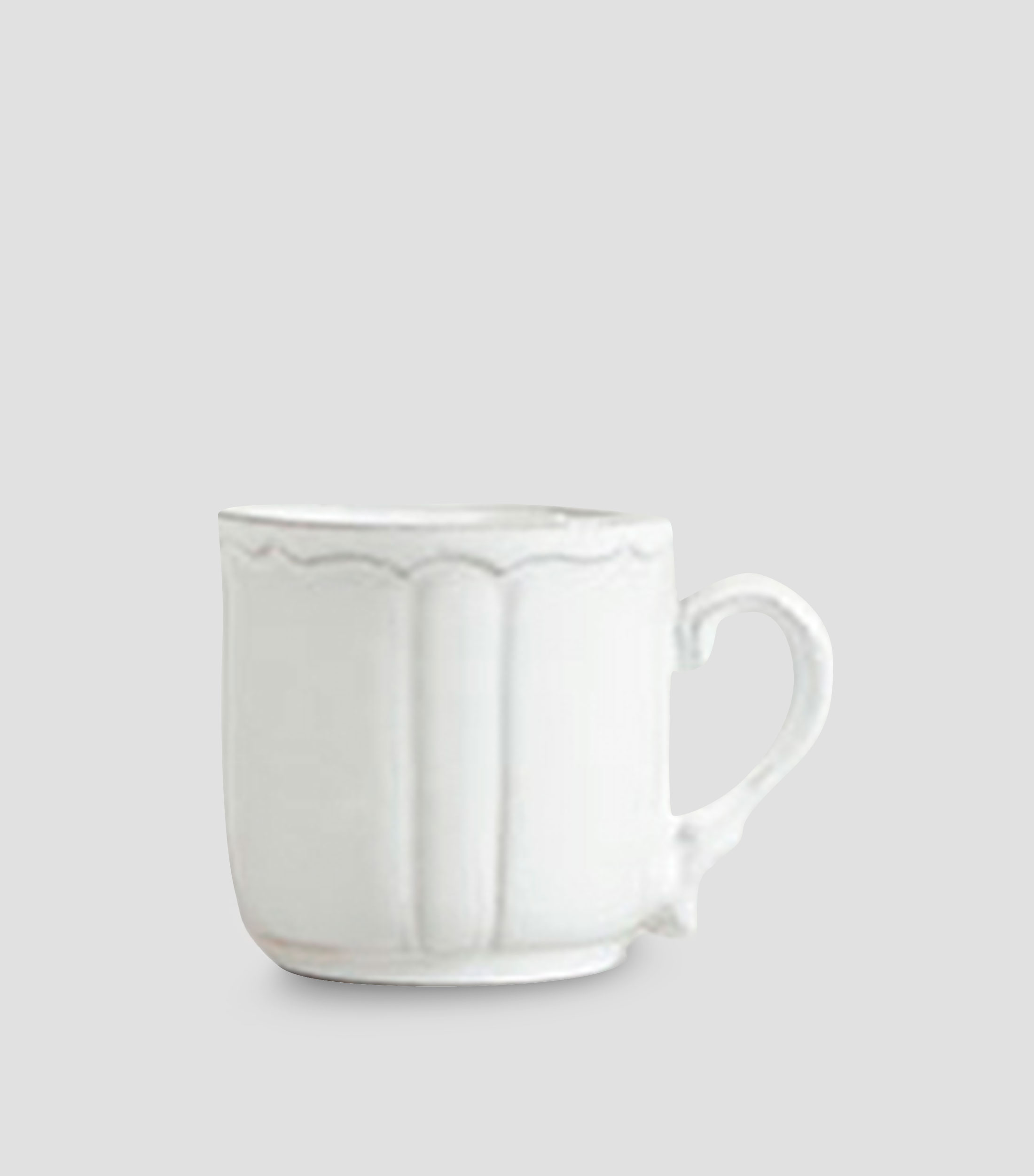 Taza para Espresso Cantini blanca en cerámica blanca