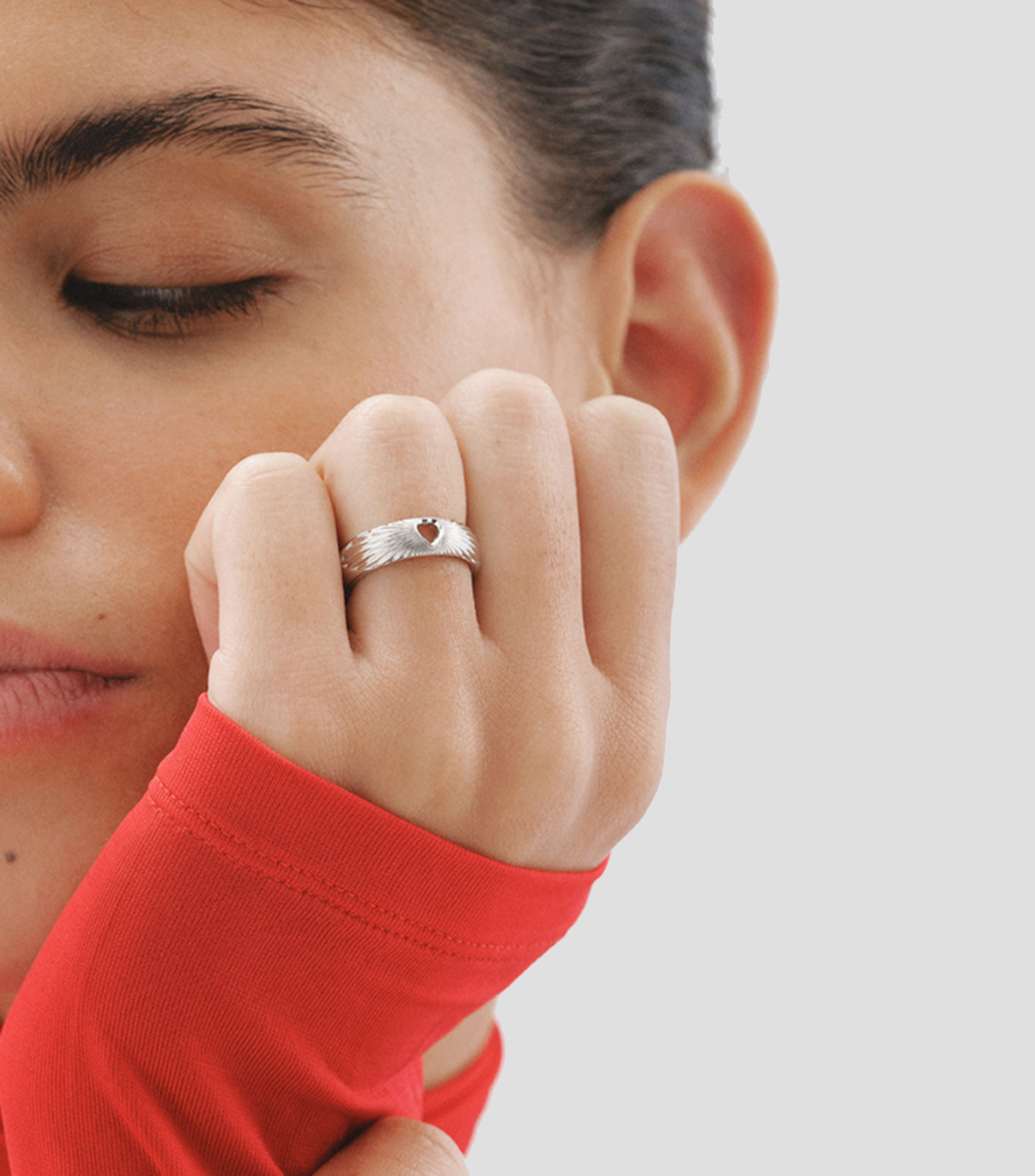 Anillo en Plata .925 Corazón Mujer