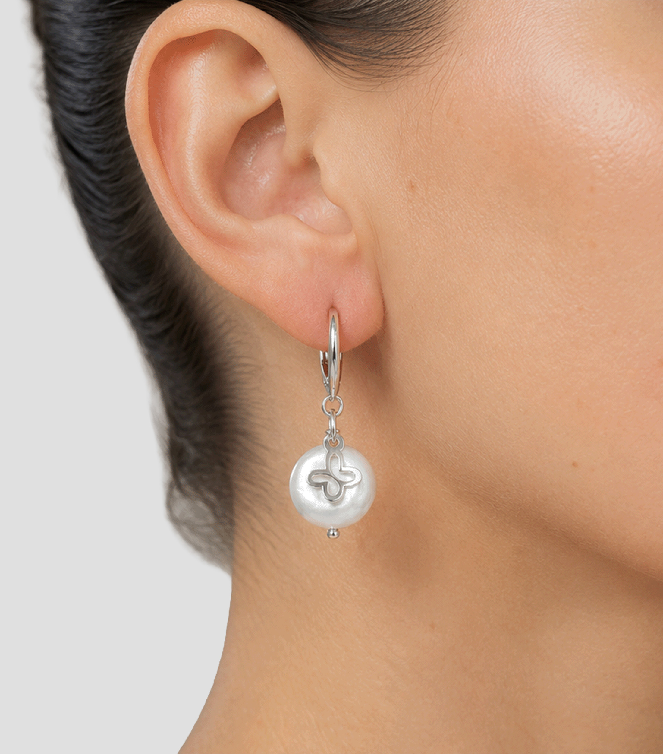Aretes en Plata .925 Mariposa Mujer