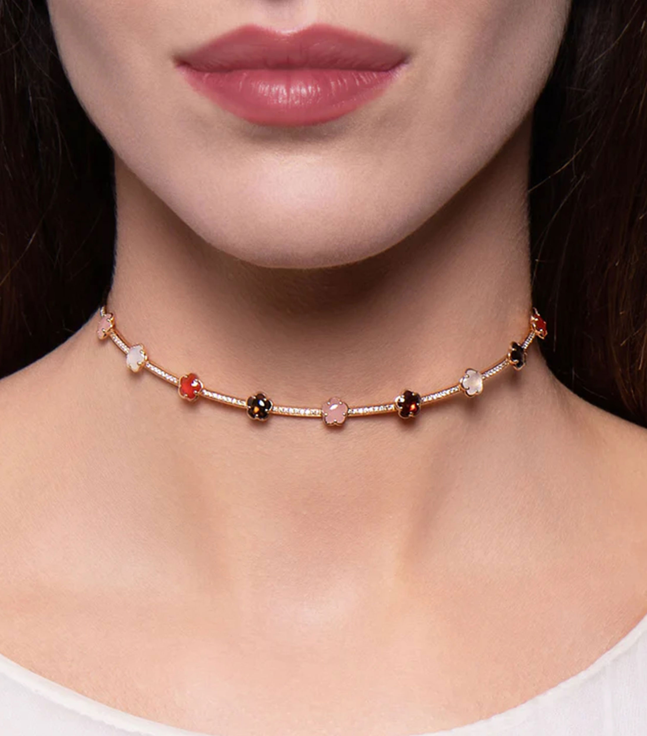 Collar en oro rosa 18 Kilates Figlia Dei Fiori Mujer