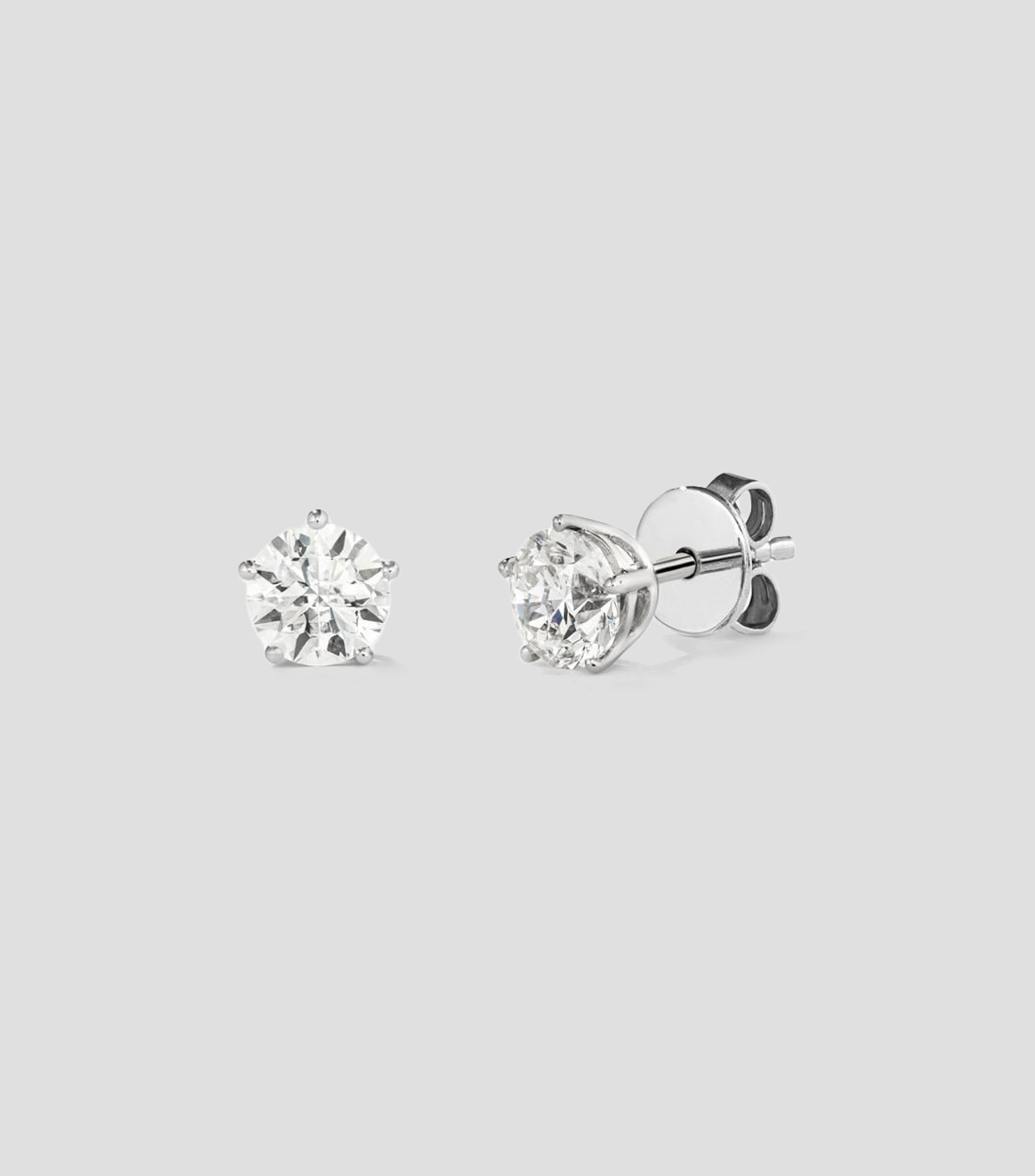Aretes en Oro blanco de 18 Kilates con diamante Grace Mujer