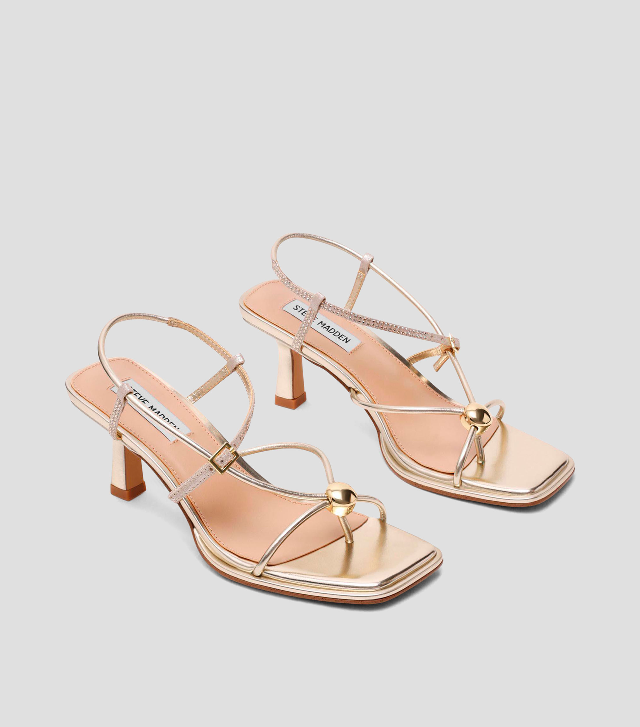 Sandalias con tacón bajo delgado Jackports Mujer