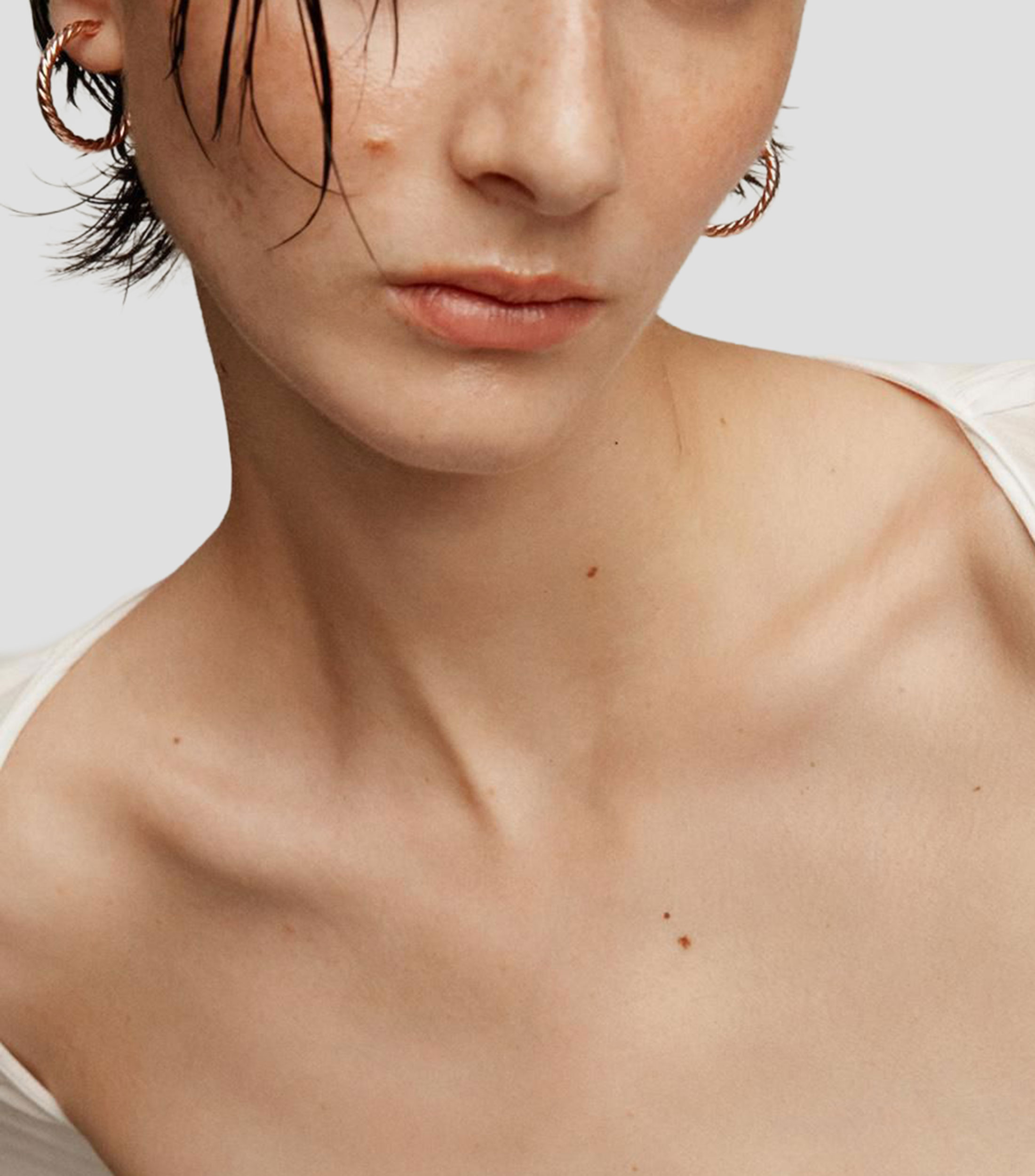 Pendientes de aro grandes en plata .925 Mujer