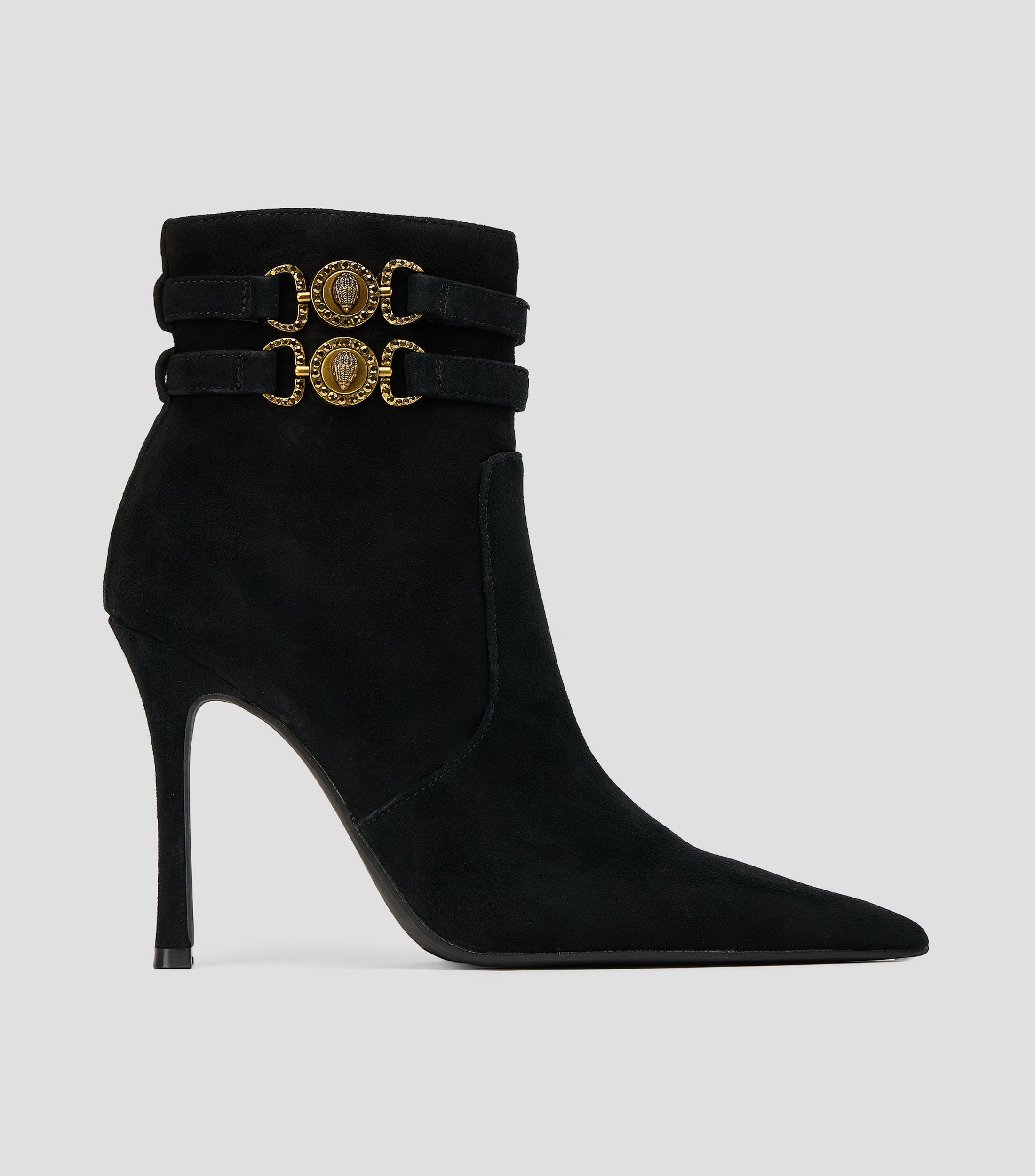 Botas con tacón de 10.5 cm de aguja en piel Maison Ankle Mujer