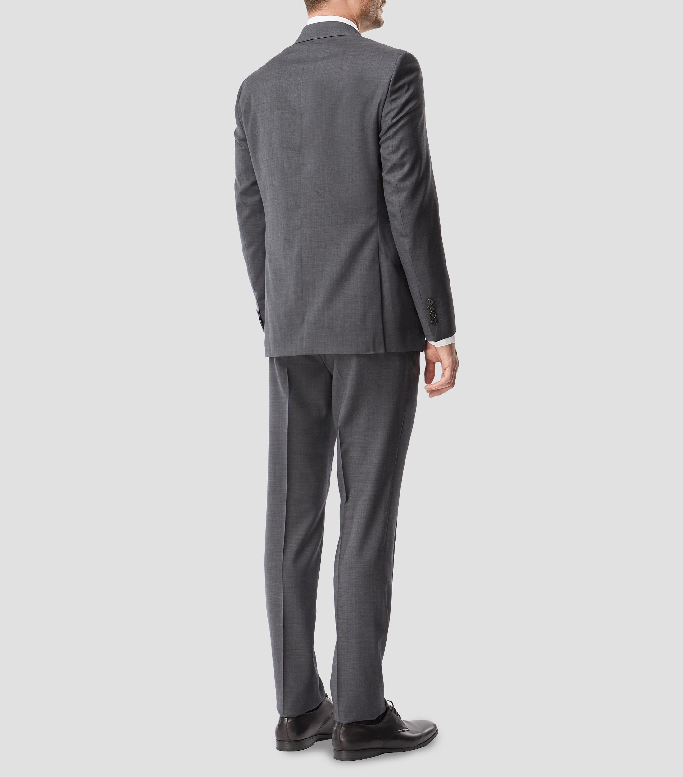 Traje de lana corte regular jaspeado Hombre