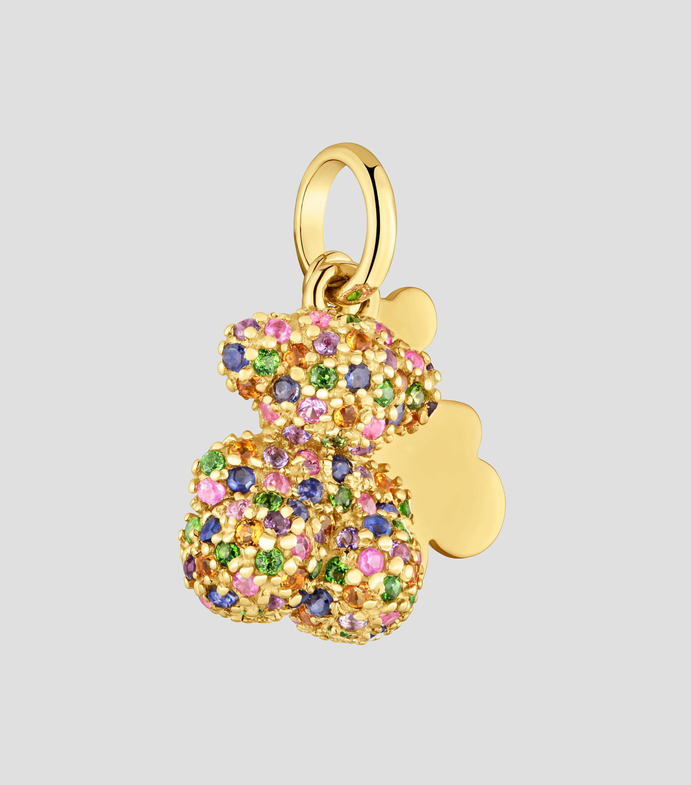 Dije oso Bold Bear en plata con citrino Mujer