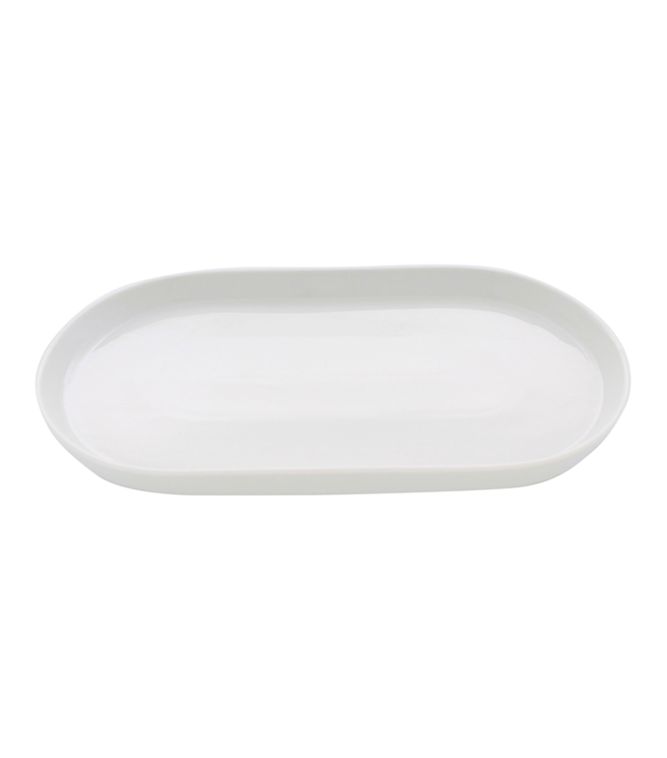 Platon oval blanco