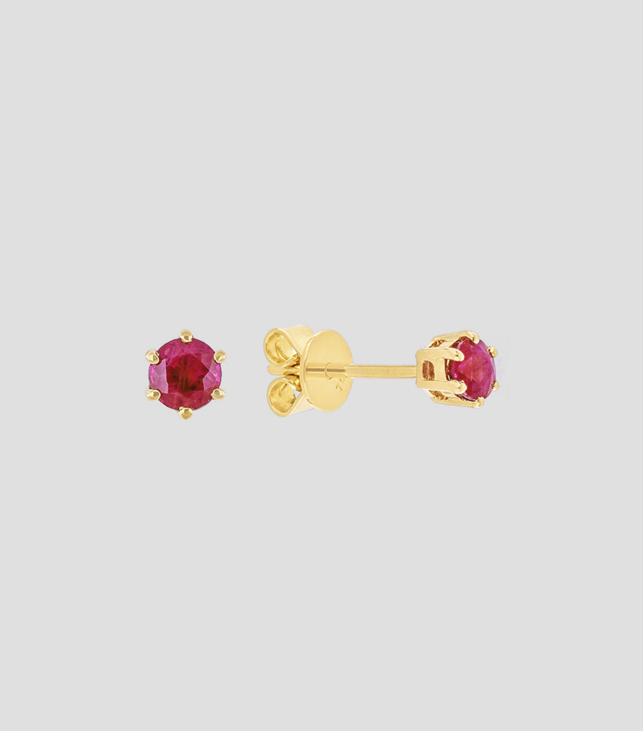 Aretes en oro amarillo 18 Kts Mujer