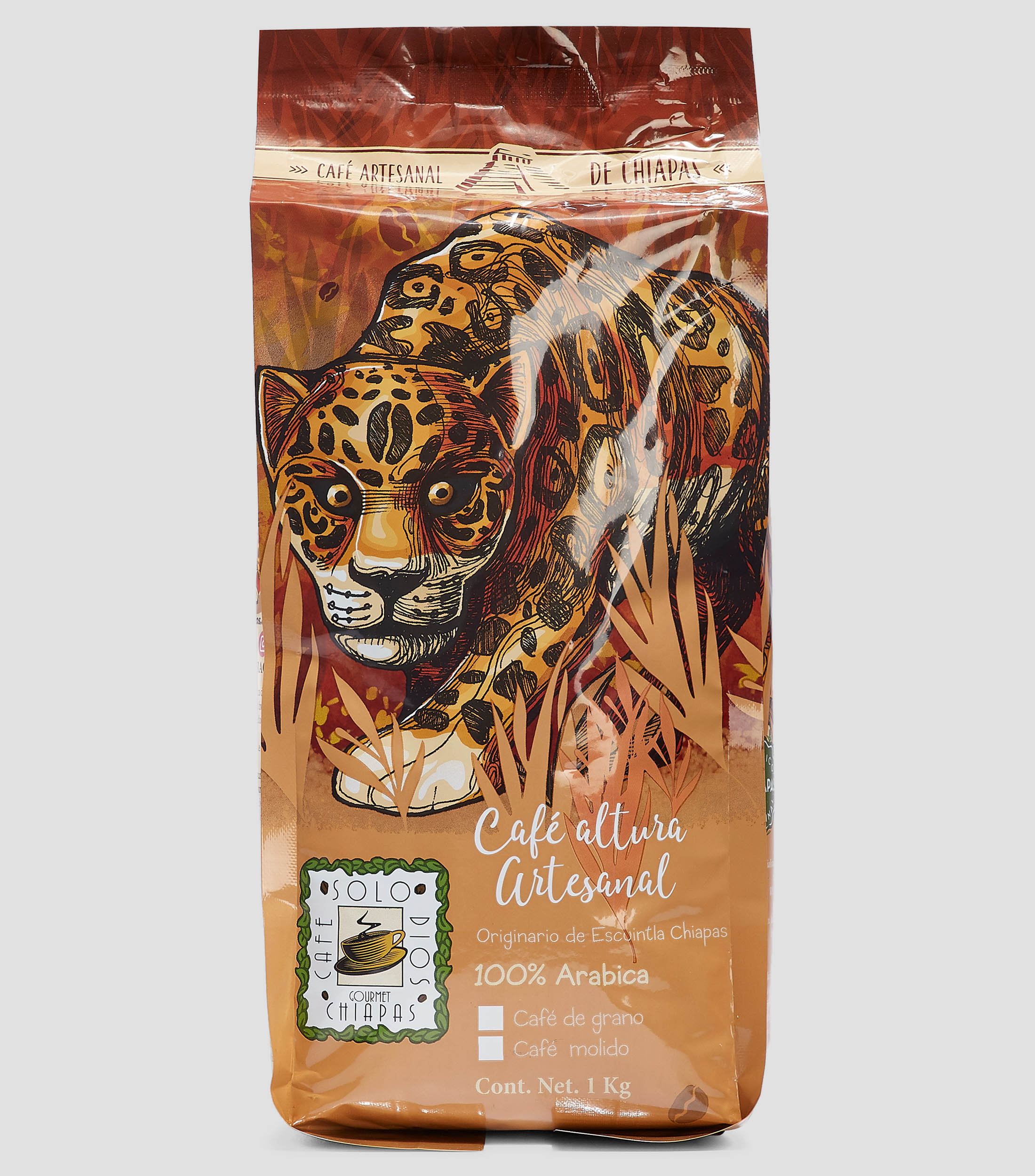 Café Artesanal de Grano Jaguar, 1 Kg