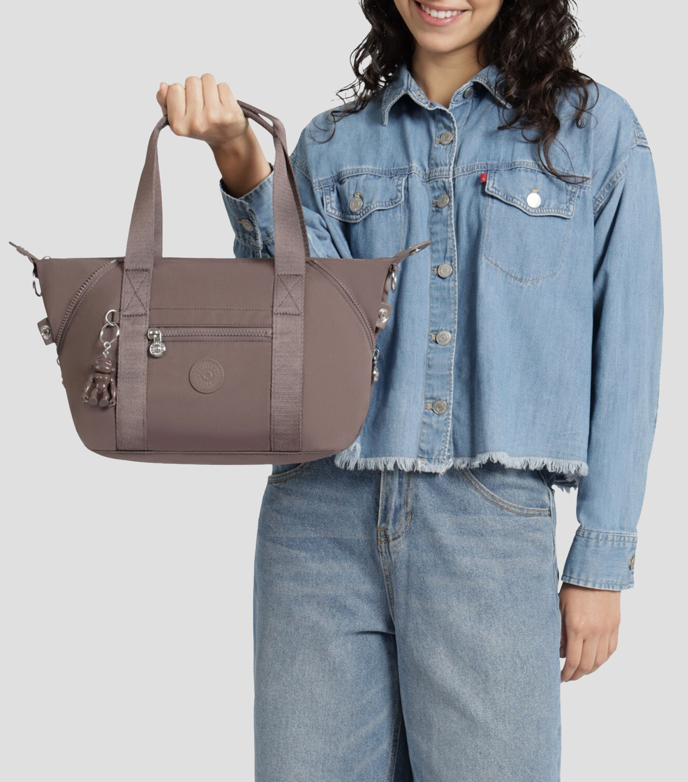 Bolsa satchel gris Art Mini lisa Mujer