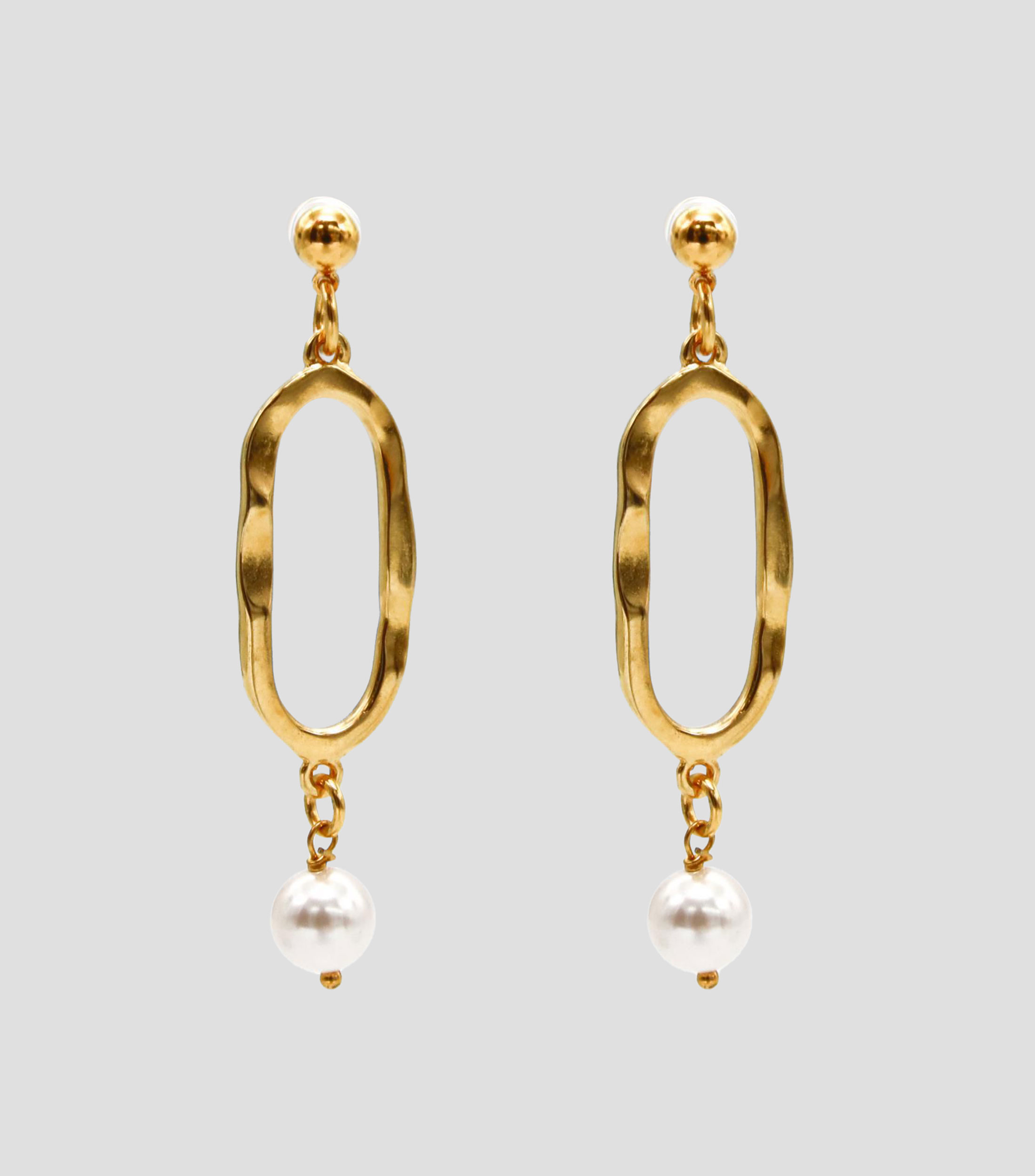Aretes con perla Mujer