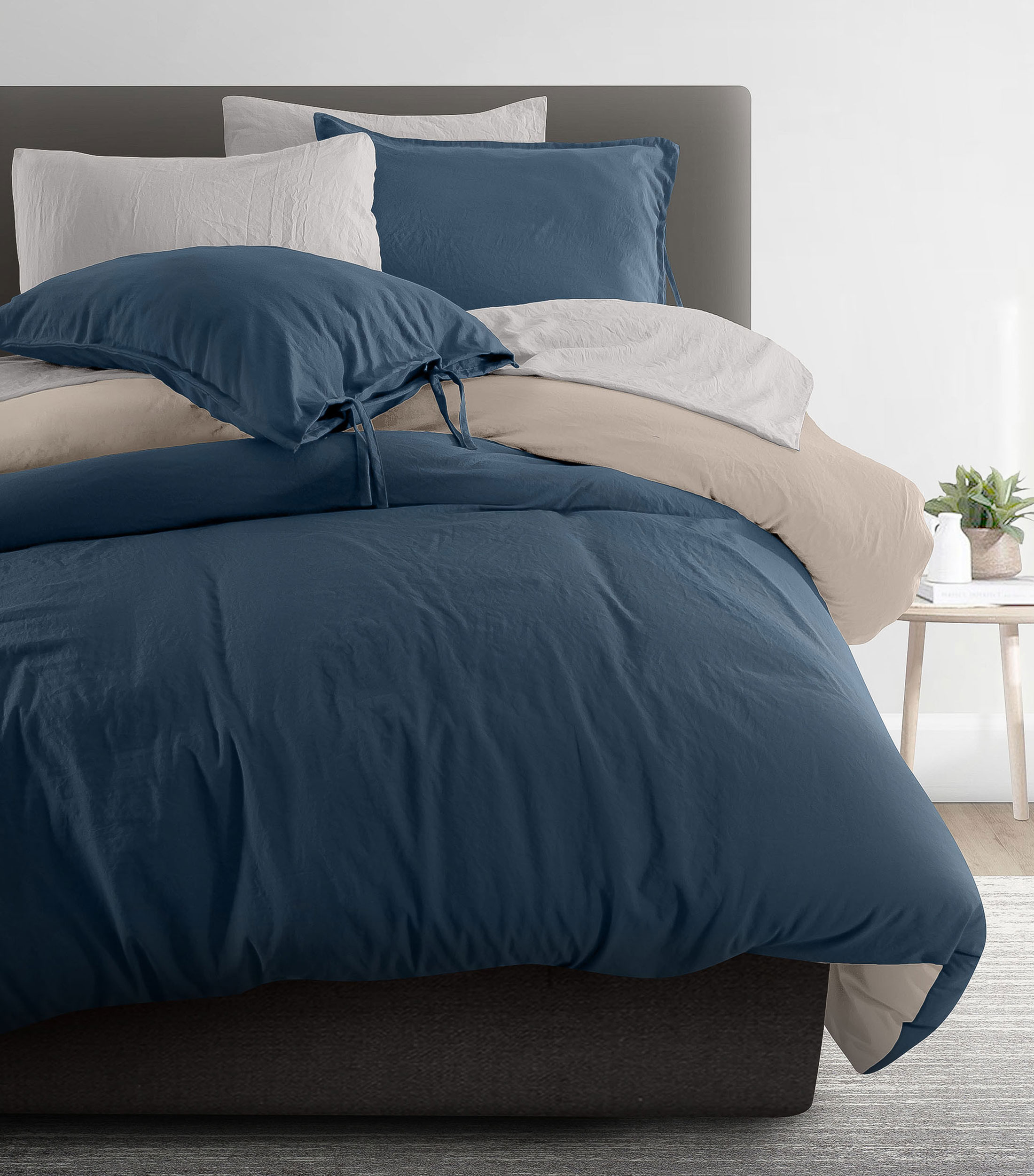 Juego de Funda para Duvet King Size Linette Azul