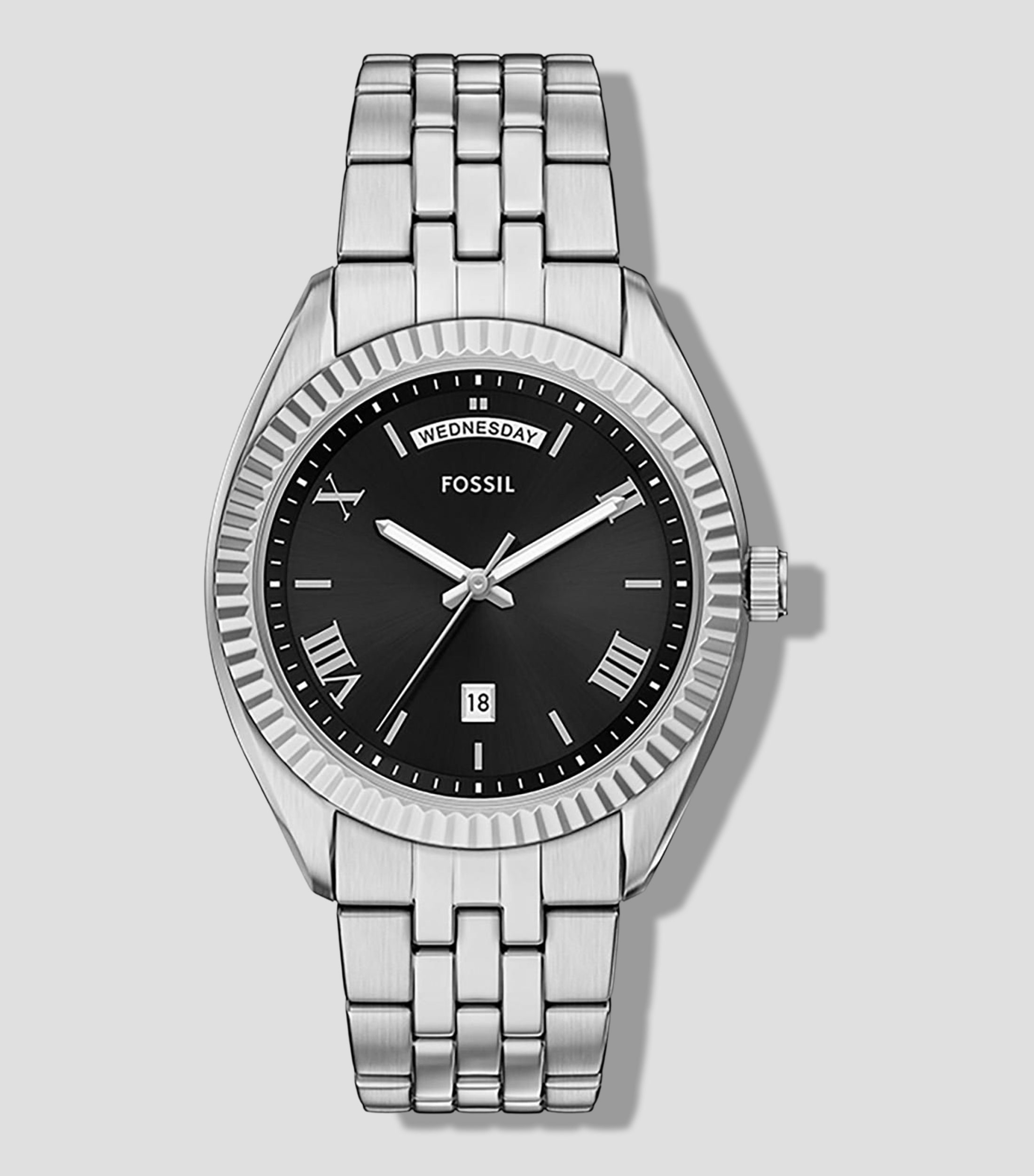 Reloj para hombre Campbell casual, plateado