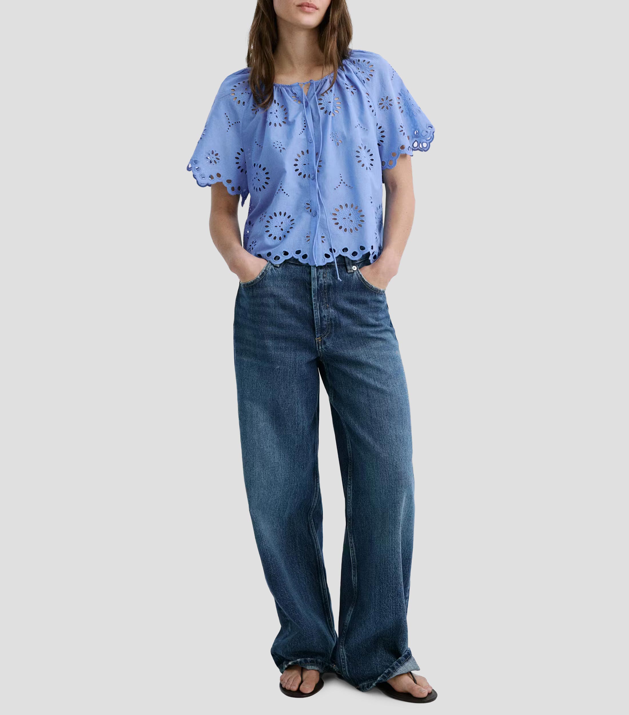 Blusa fantasía manga corta Mujer