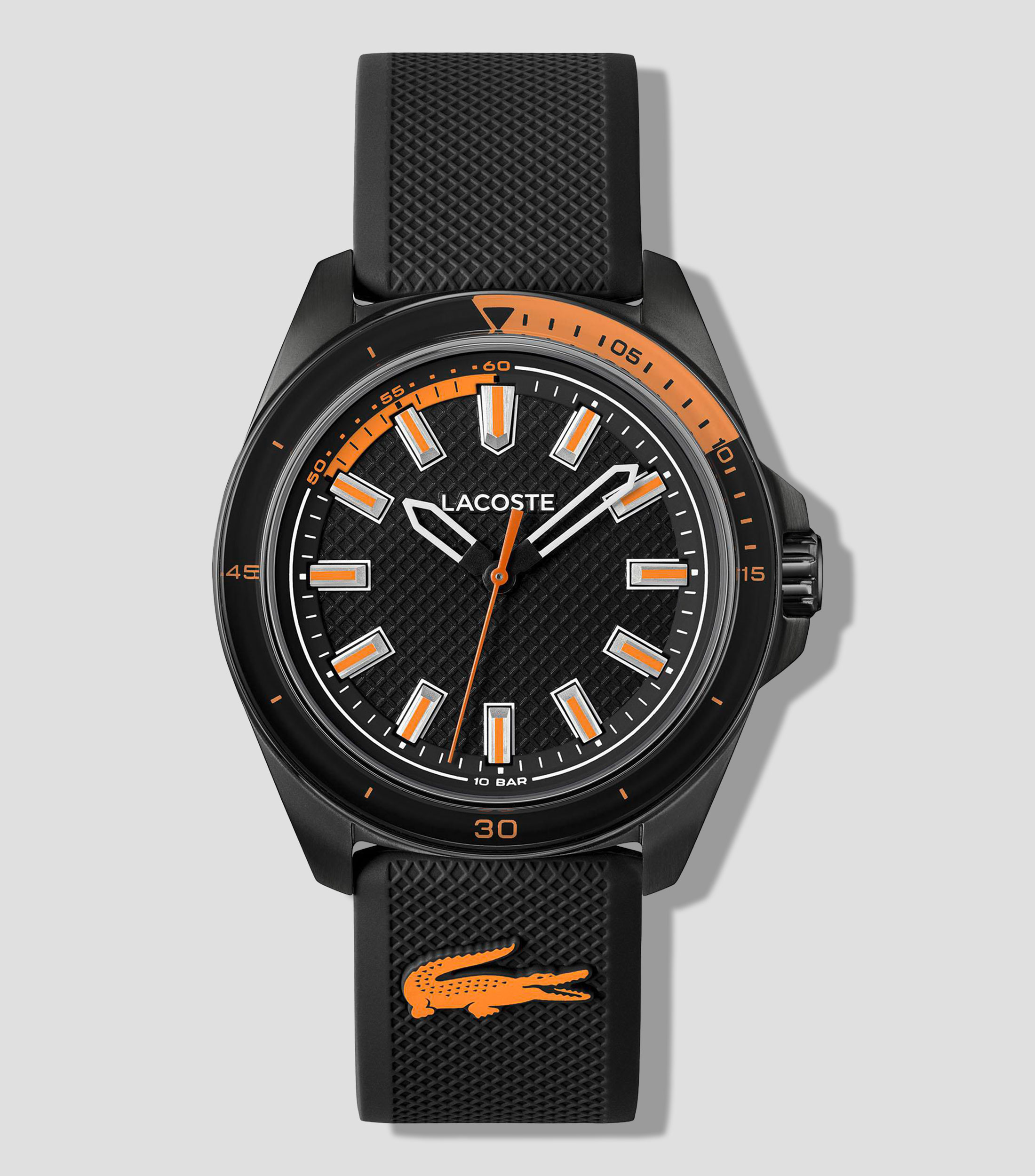 Reloj para Hombre Capbreton deportivo negro, naranja