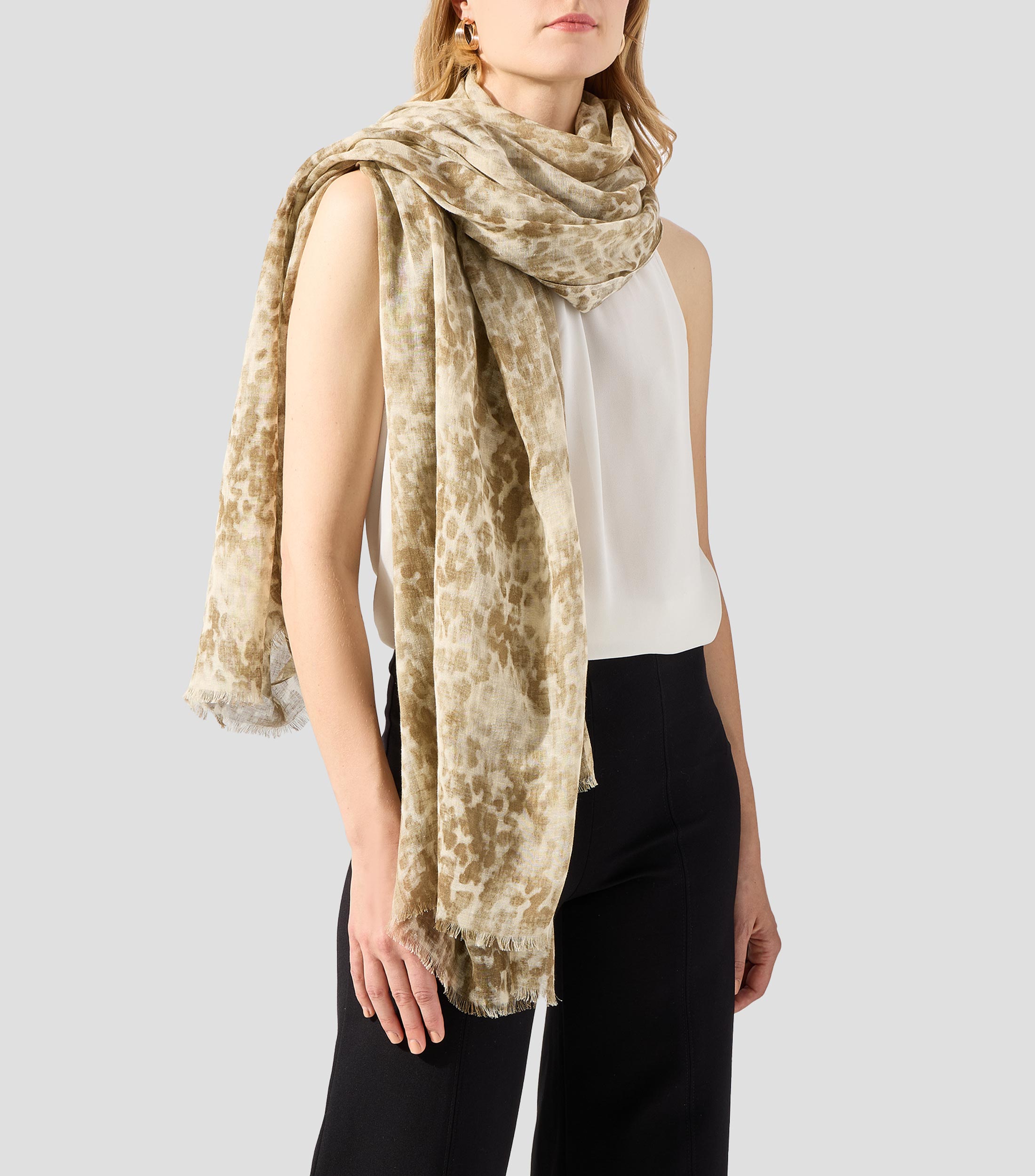Foulard multicolor estampado Mujer