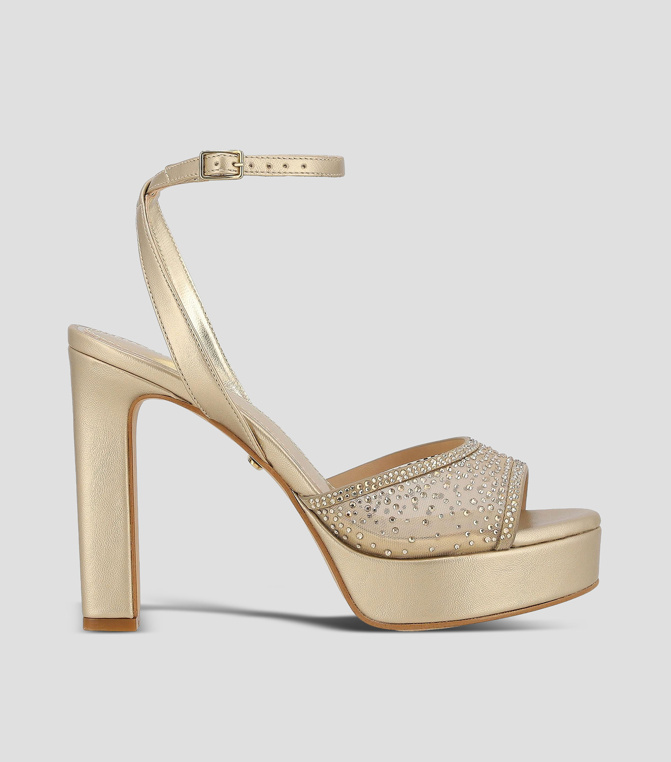 Sandalias con tacón alto y cuadrado Mujer