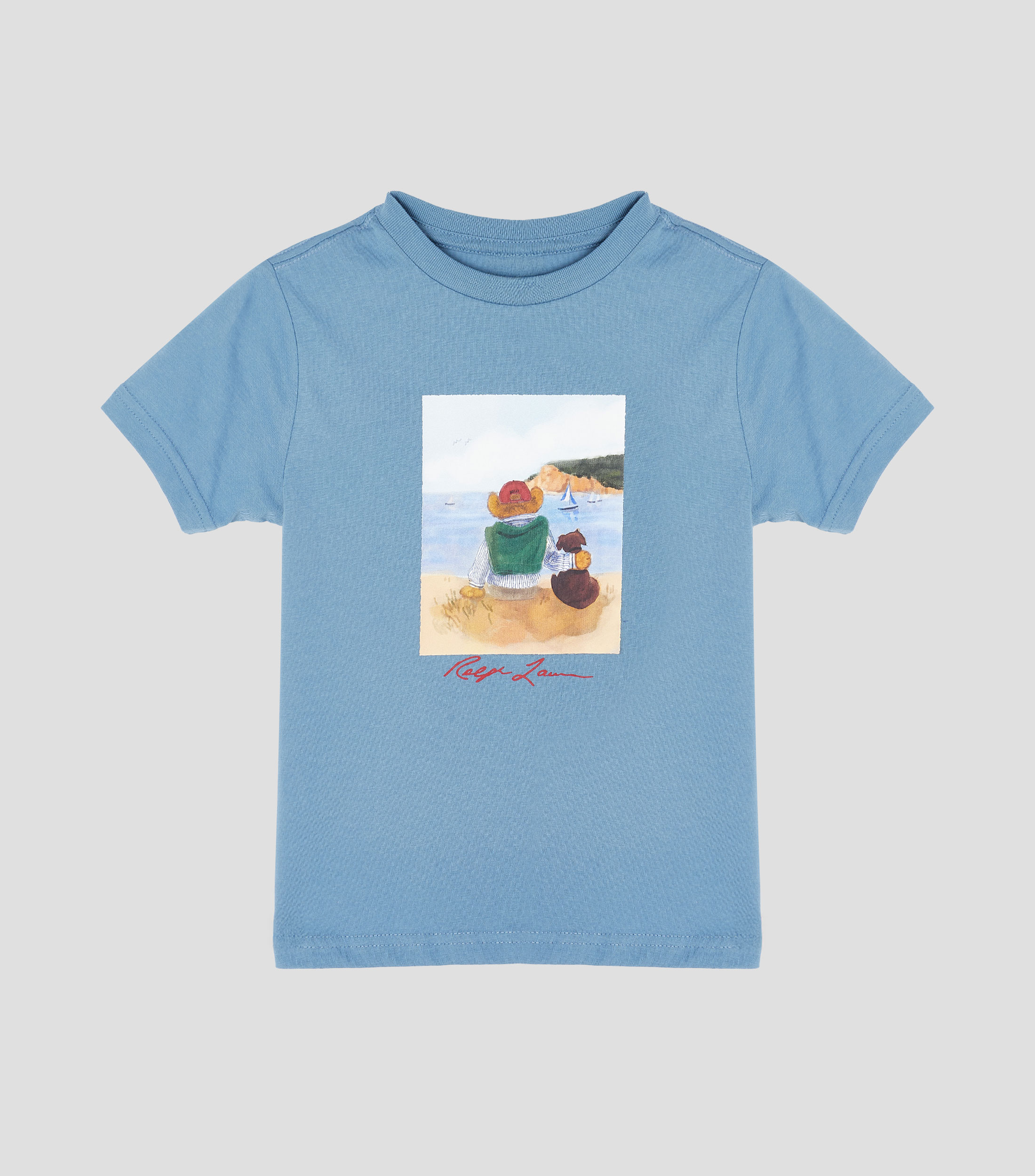 Playera cuello redondo manga corta estampada Niño