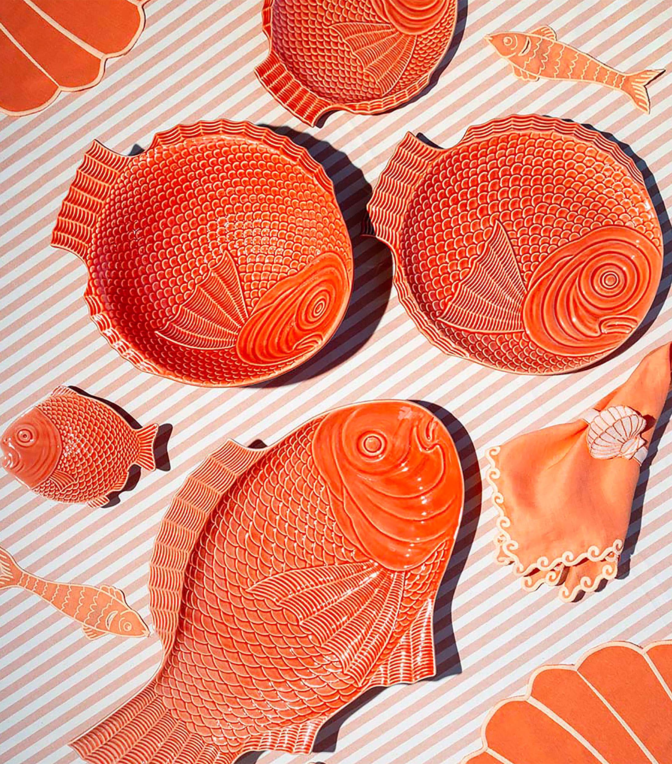 Set de 4 Platos para pan La Mar, Pez coral