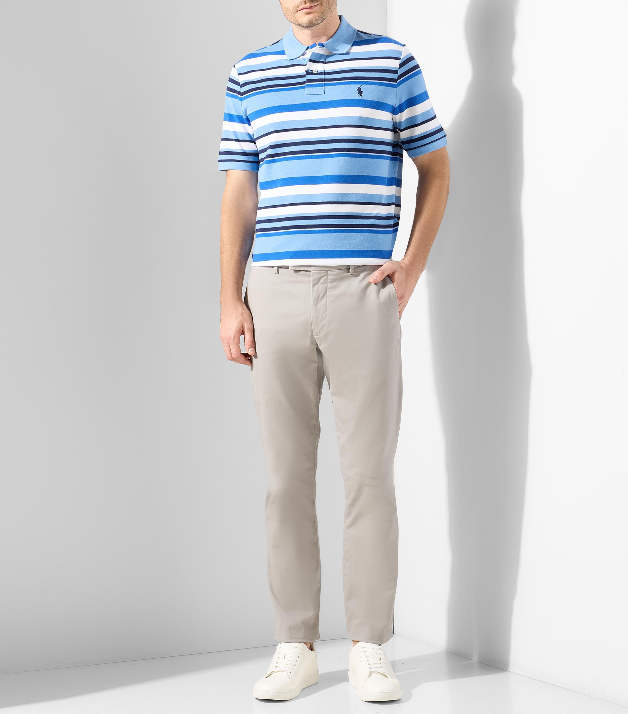 Playera Tipo Polo Manga Corta Diseño rayas Hombre