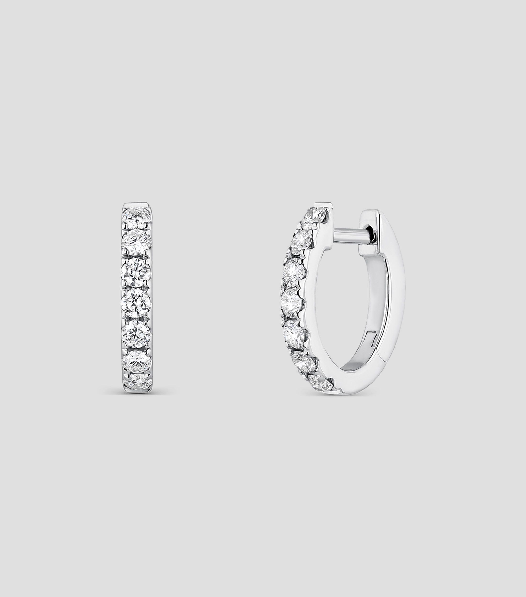Pendientes en Oro 18 kilates con Diamantes Mujer