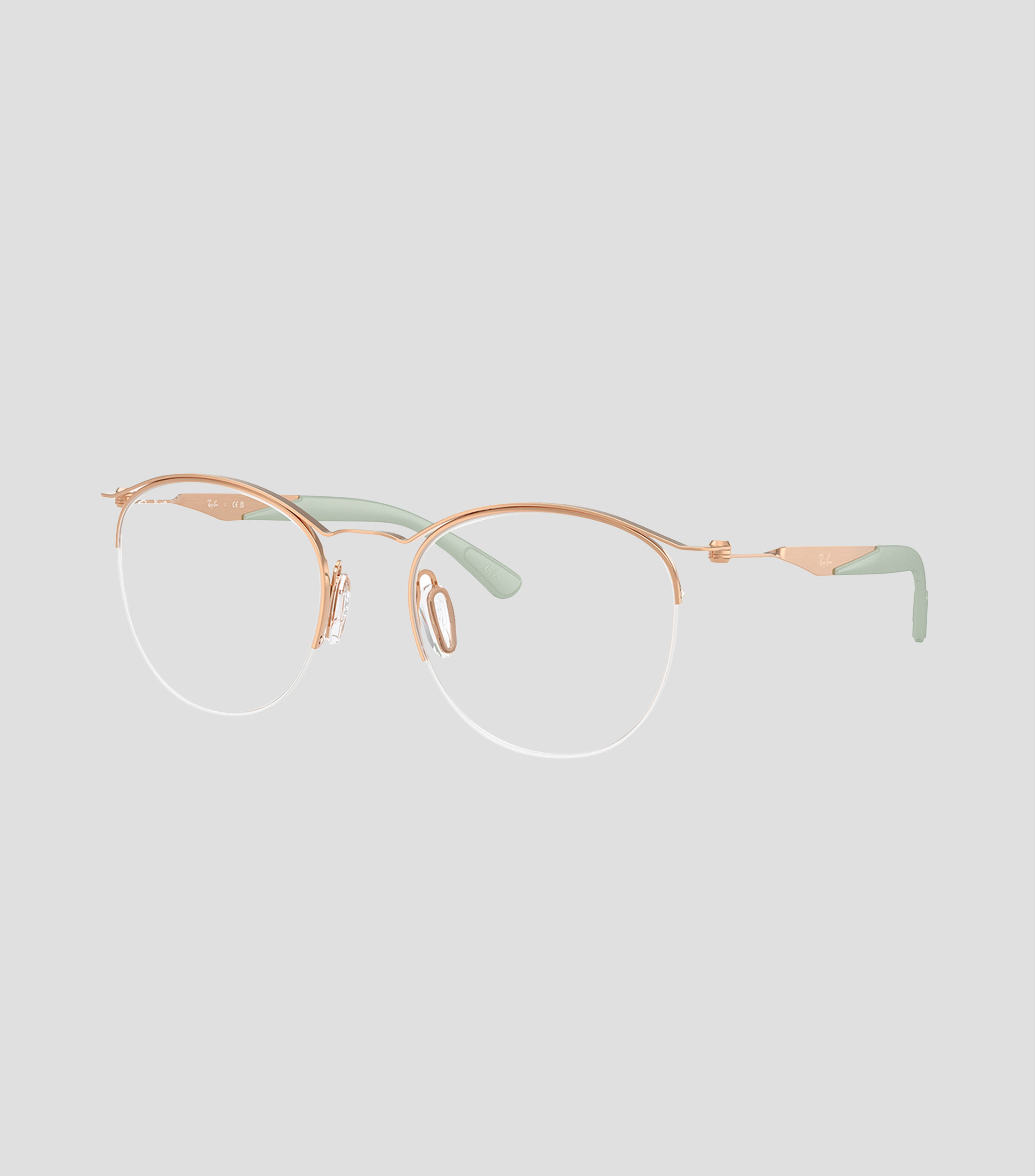 Lentes Oftálmicos redondos color oro rosa Unisex