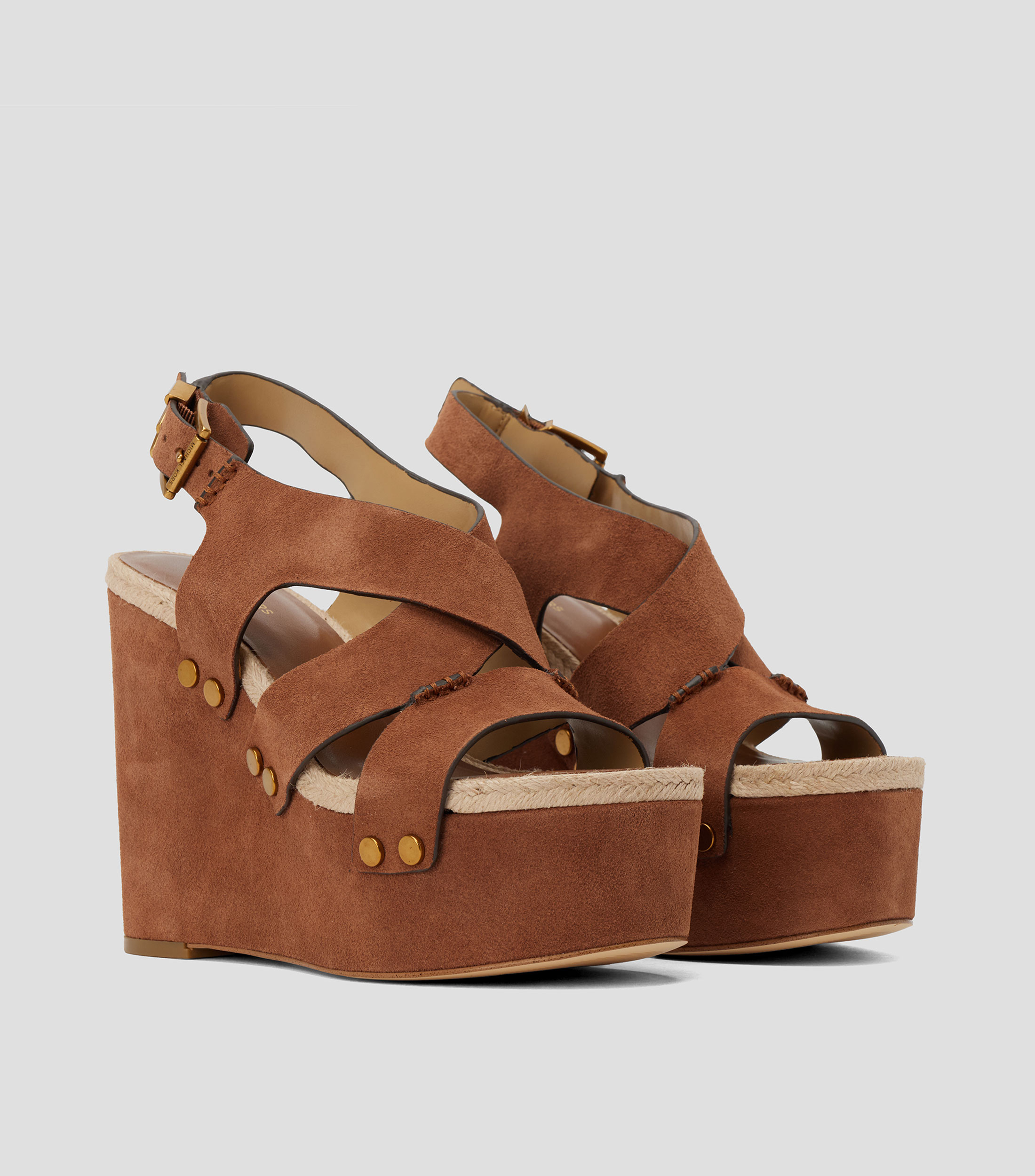 Sandalias con tacón alto de cuña Raven Mujer