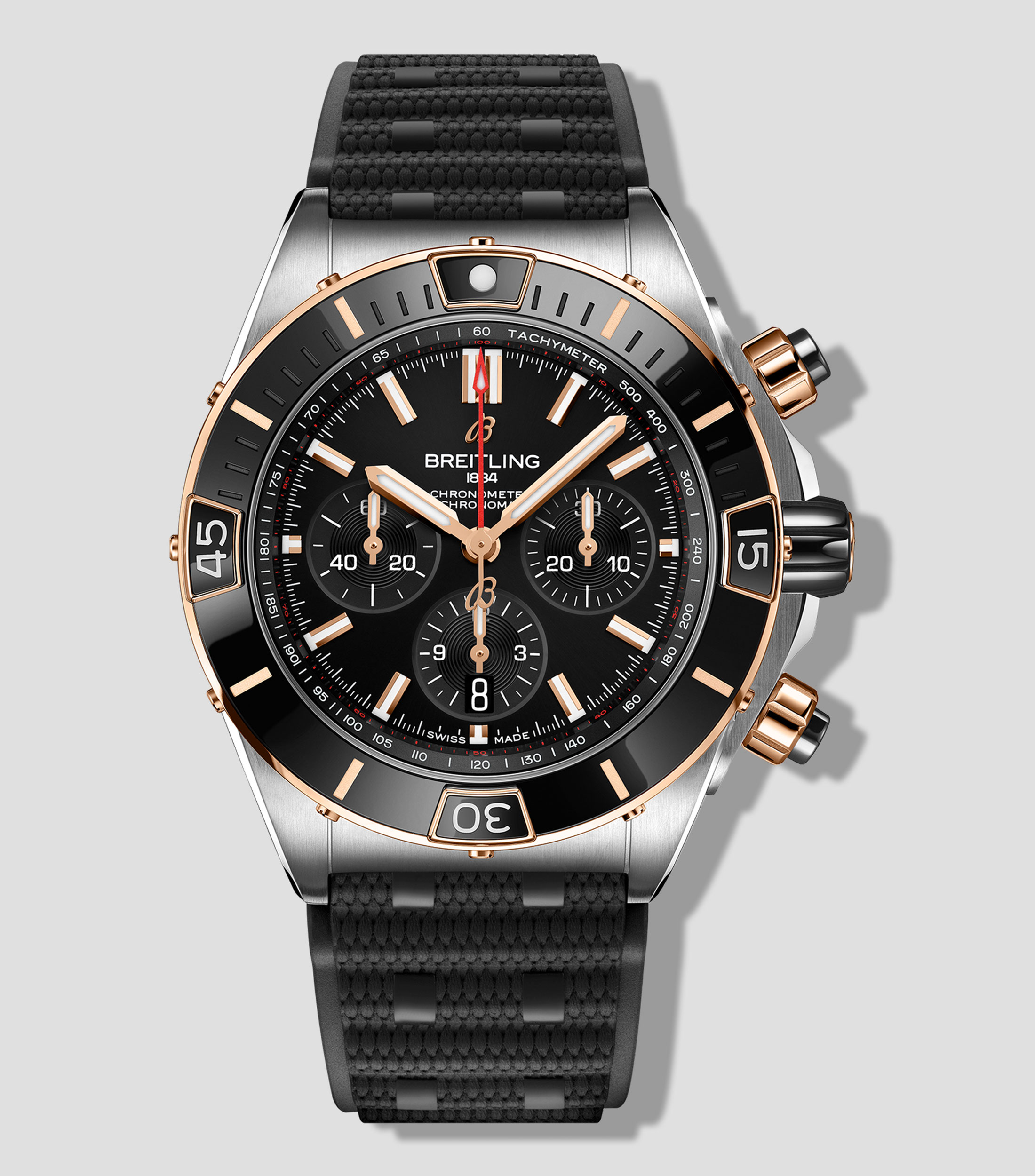 Reloj para Hombre Super Chronomat B01 casual, negro