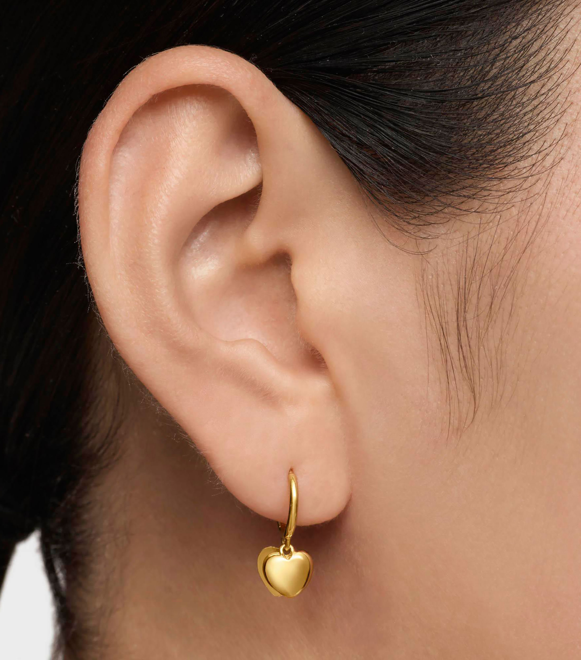 Aretes en oro amarillo de 14 kilates Flechazo Mujer