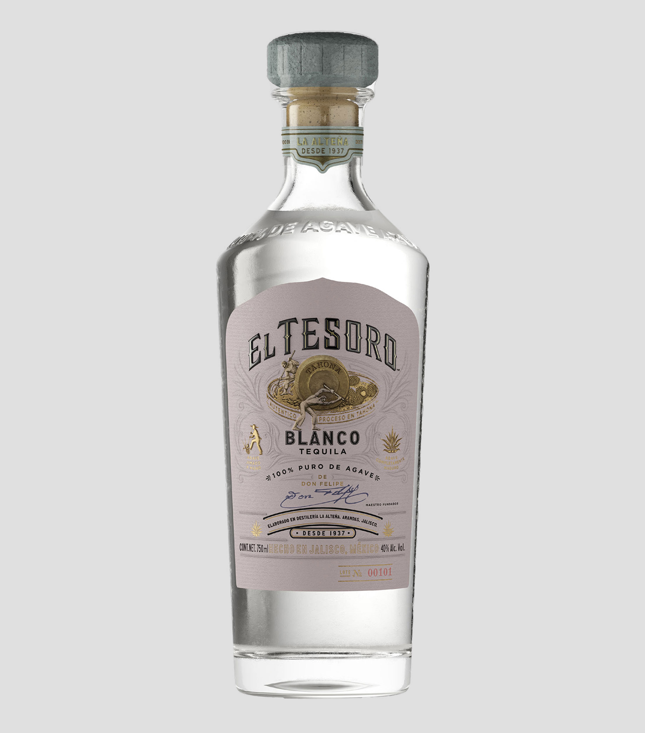 Tequila Blanco El Tesoro, 750 ml