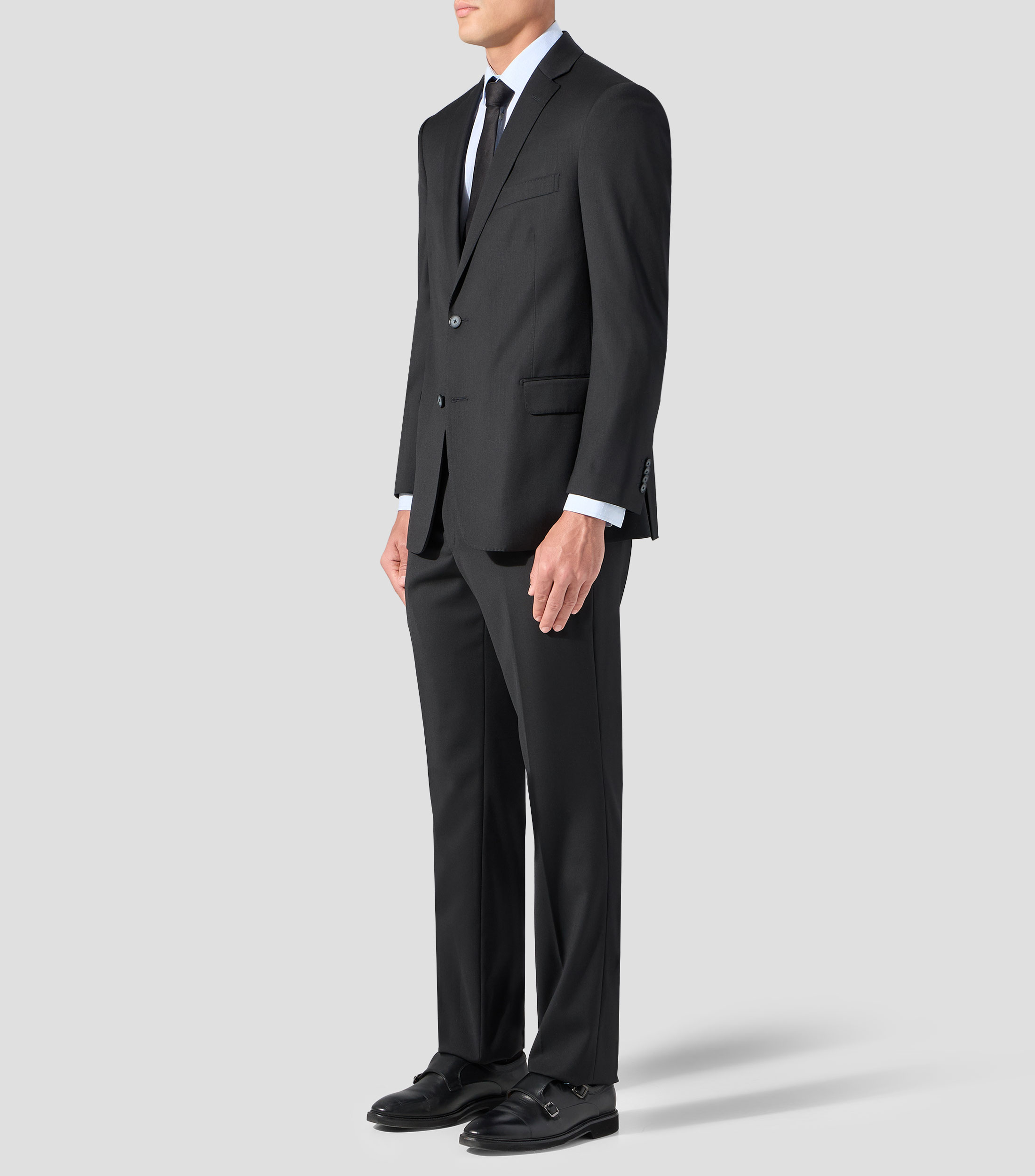 Traje de corte regular liso Hombre