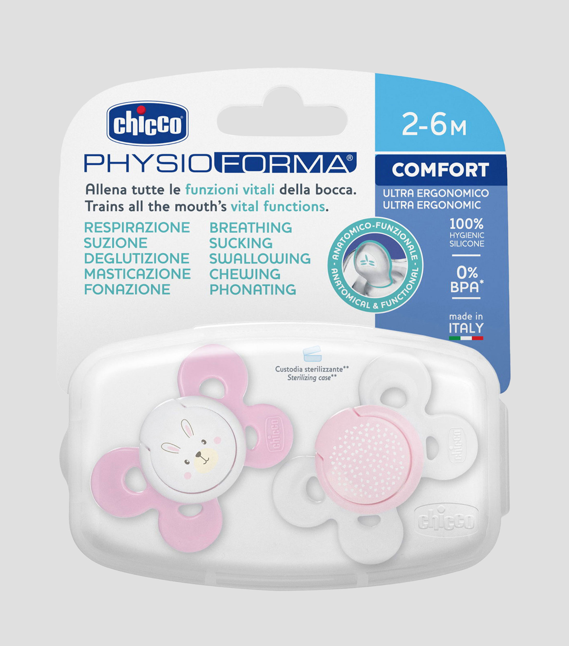 Set 2 Chupones Comfort para Bebé