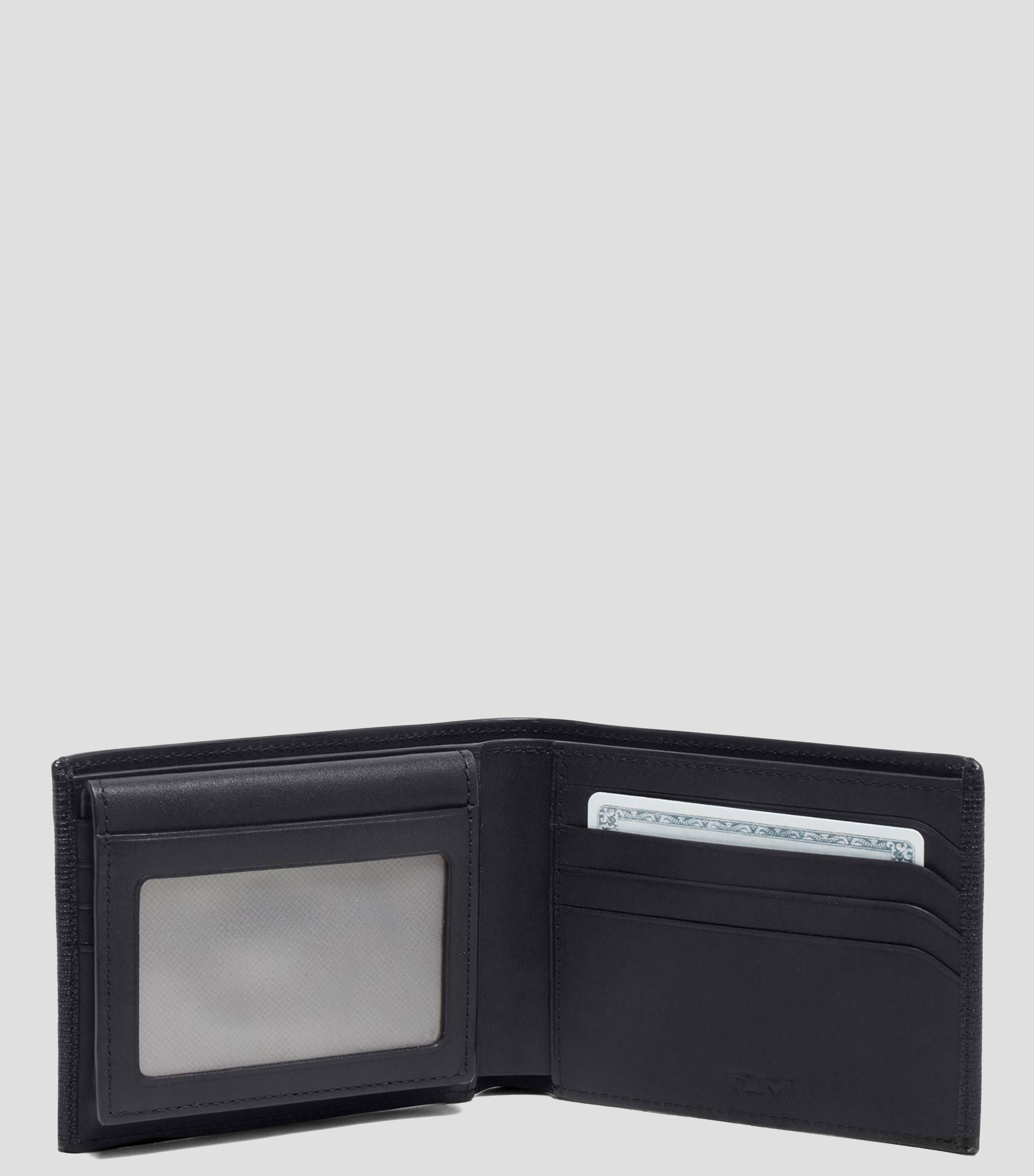 Cartera bifold Nassau Removable Passcase en piel negra Hombre