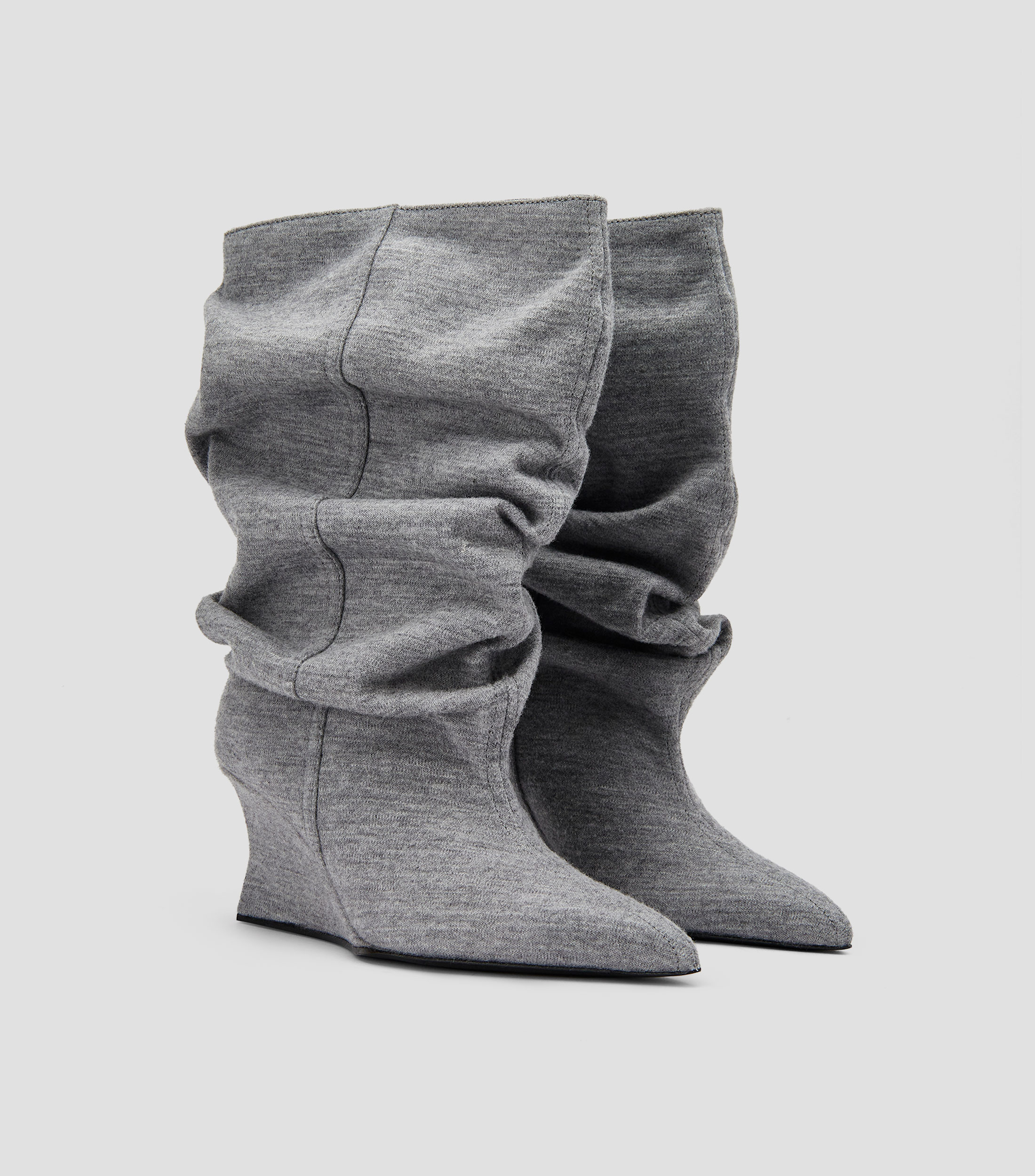 Botas medias con tacón medio de cuña Mujer