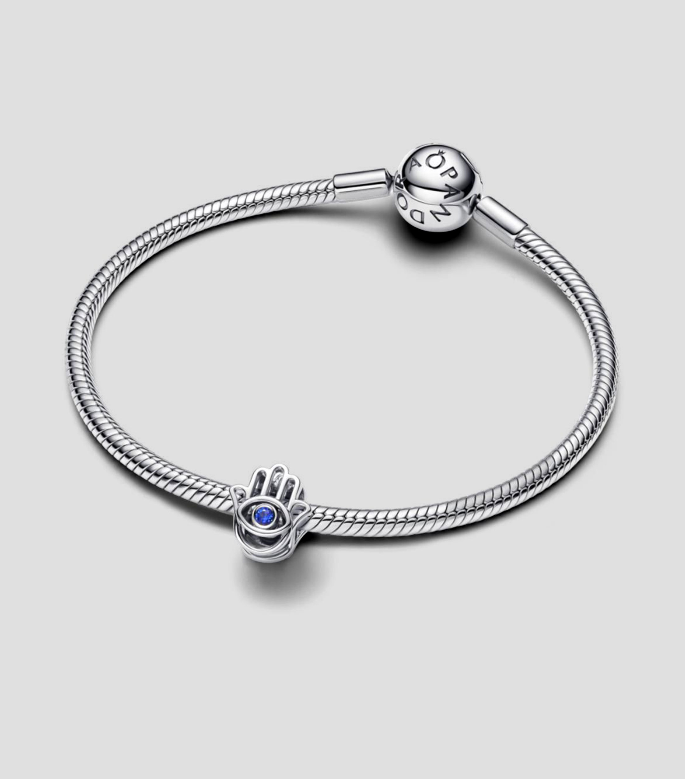 Charm en plata esterlina Hamsa hand Unisex