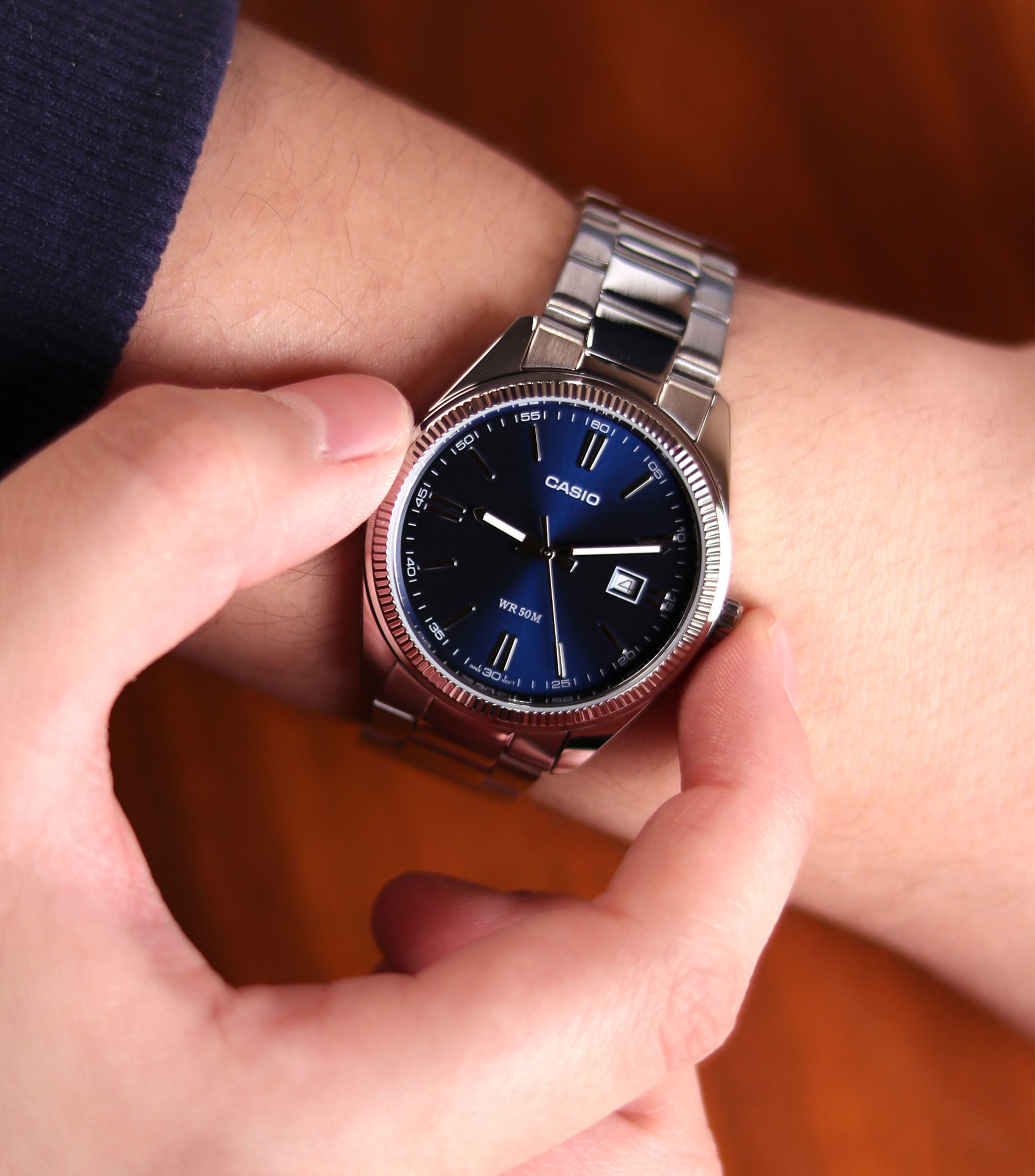 Reloj para Hombre Vintage Casual, Plateado