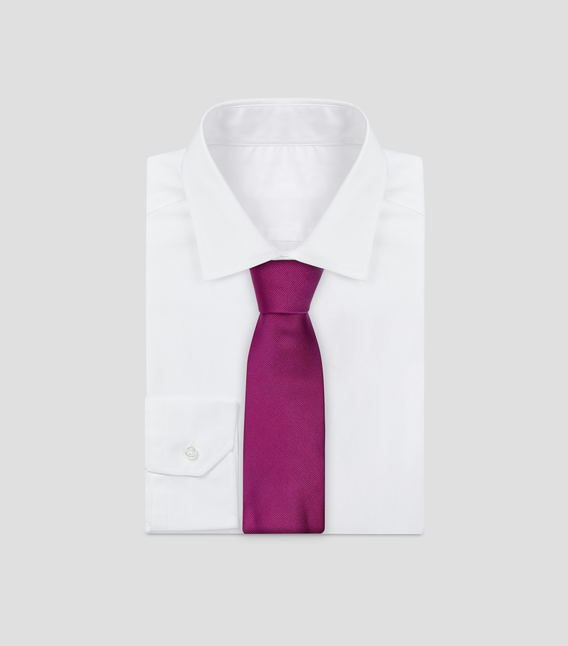 Corbata ancha de seda lisa