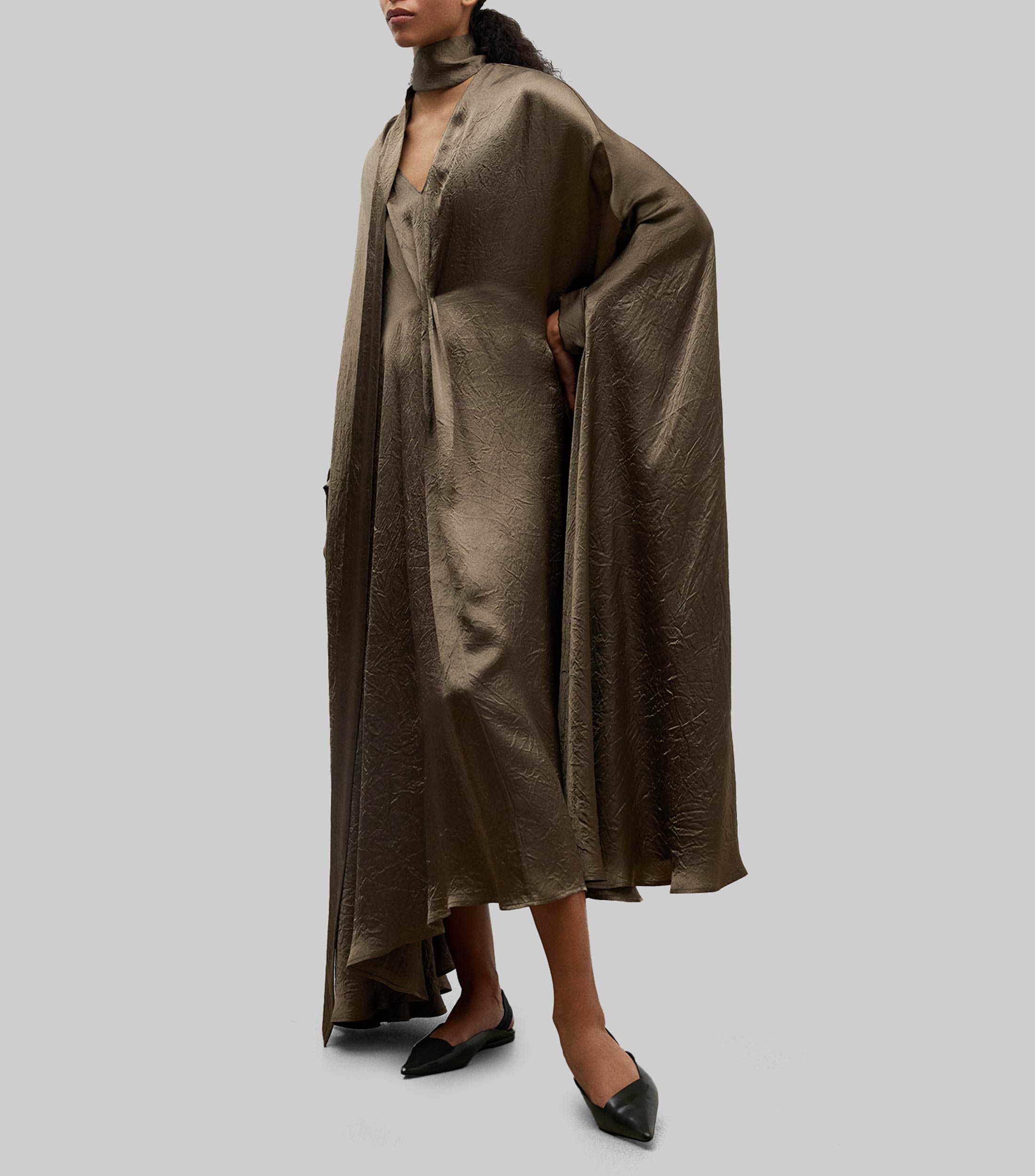 Vestido Mujer Primavera Vestido Midi De Poliéster Reciclado Adolfo