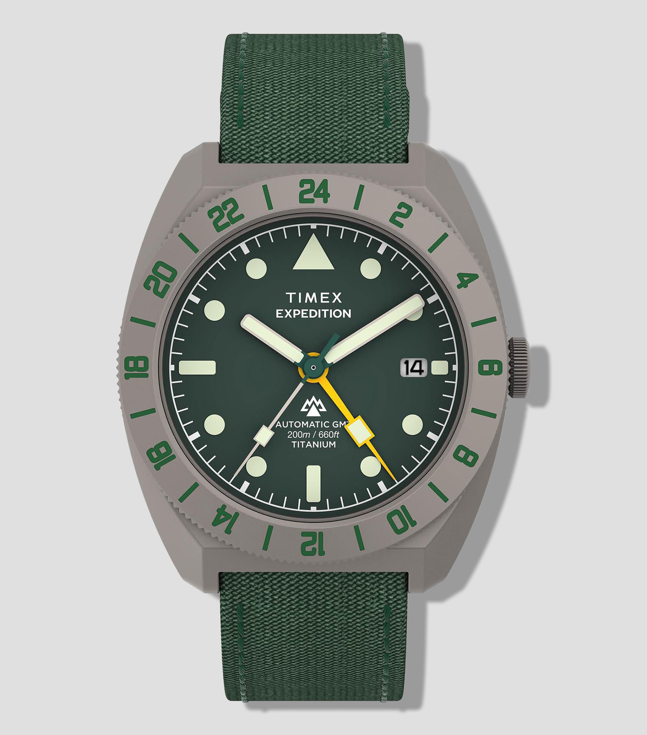 Reloj para hombre Expedition North Pioneer casual gris, verde